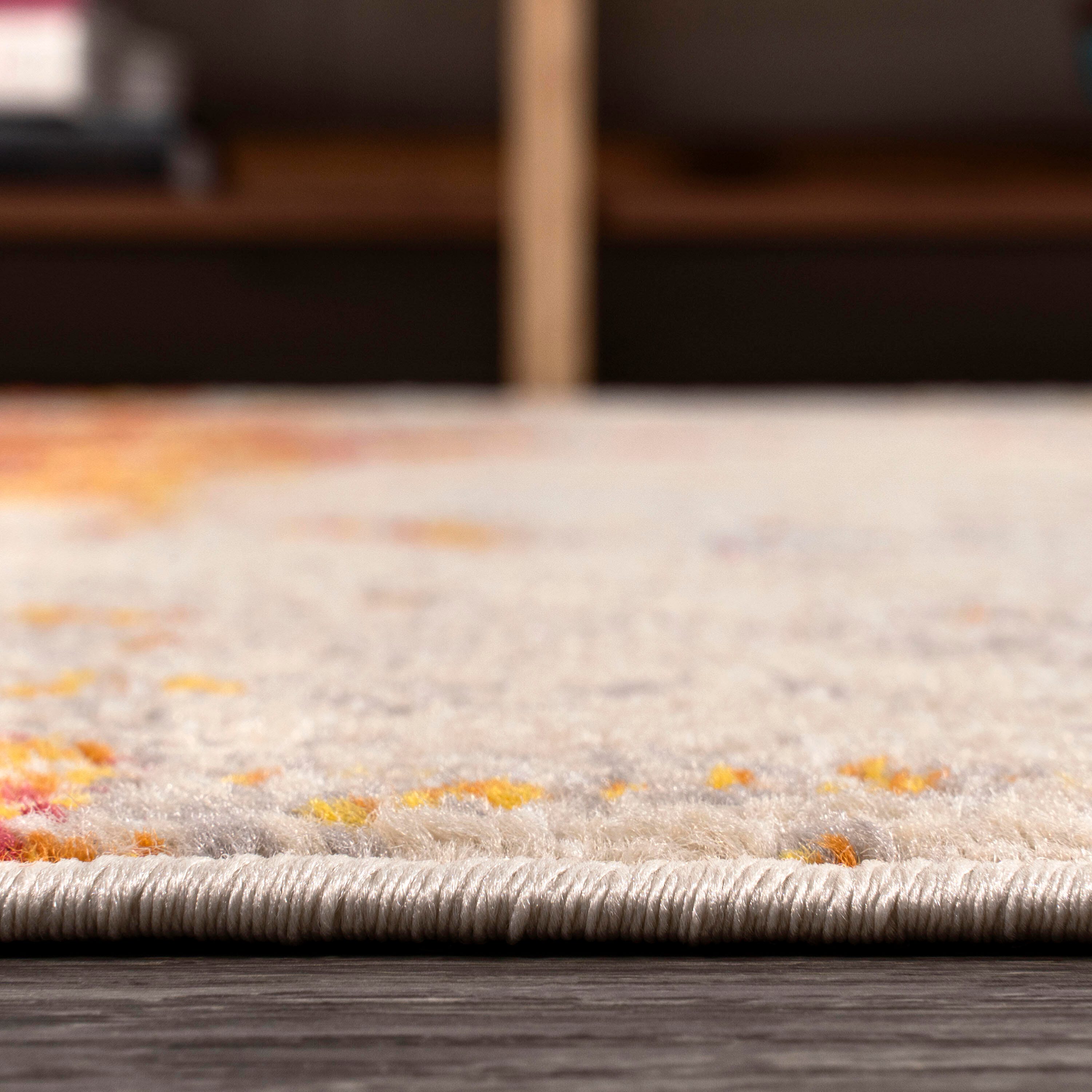 Jonathan Y Sunset Abstract Area Rug, Orange/Multi, large