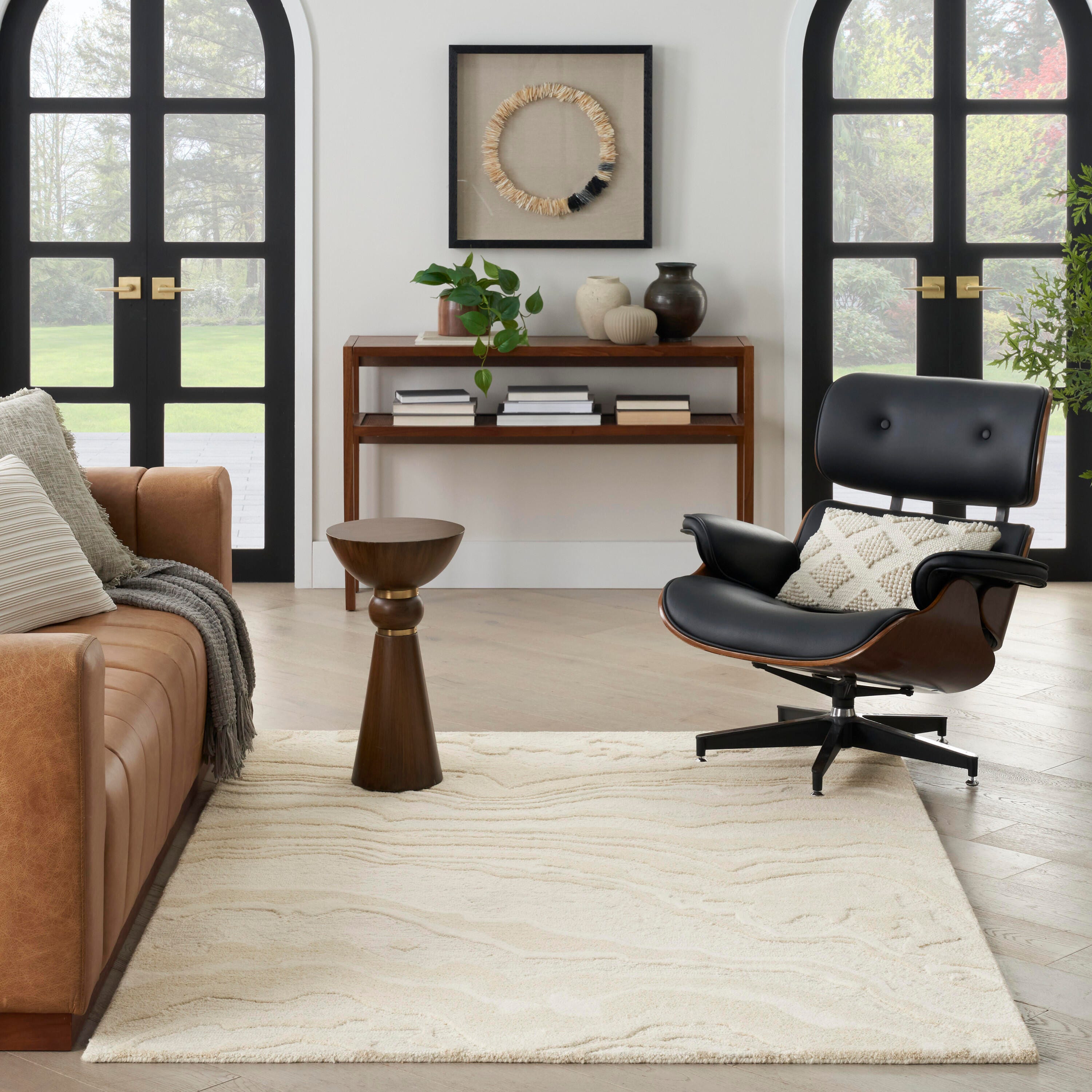 Nourison Home Graceful Area Rug 4' x 6', Ivory, large