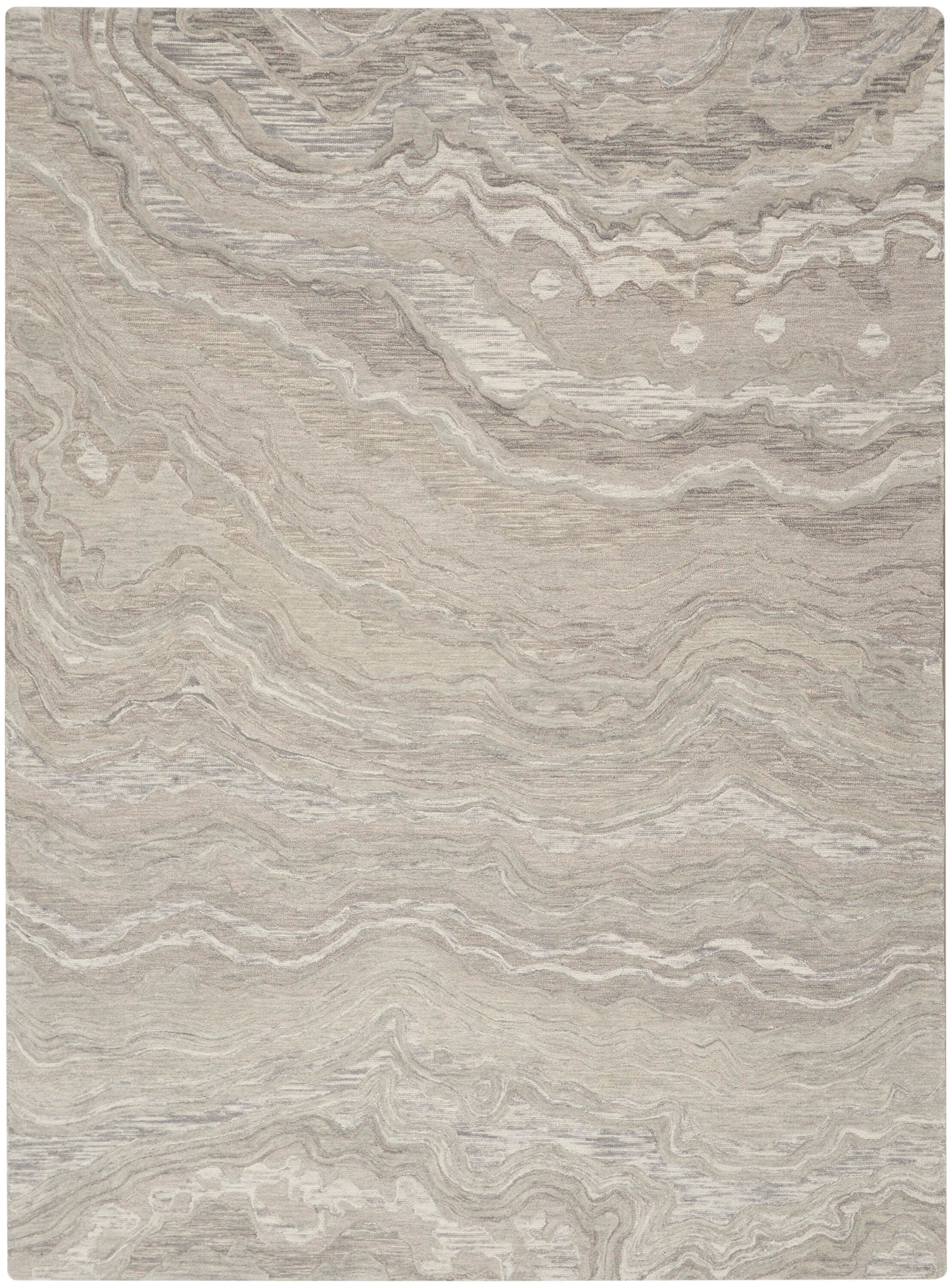 Nourison Home Graceful Area Rug 8' x 10', Gray, large
