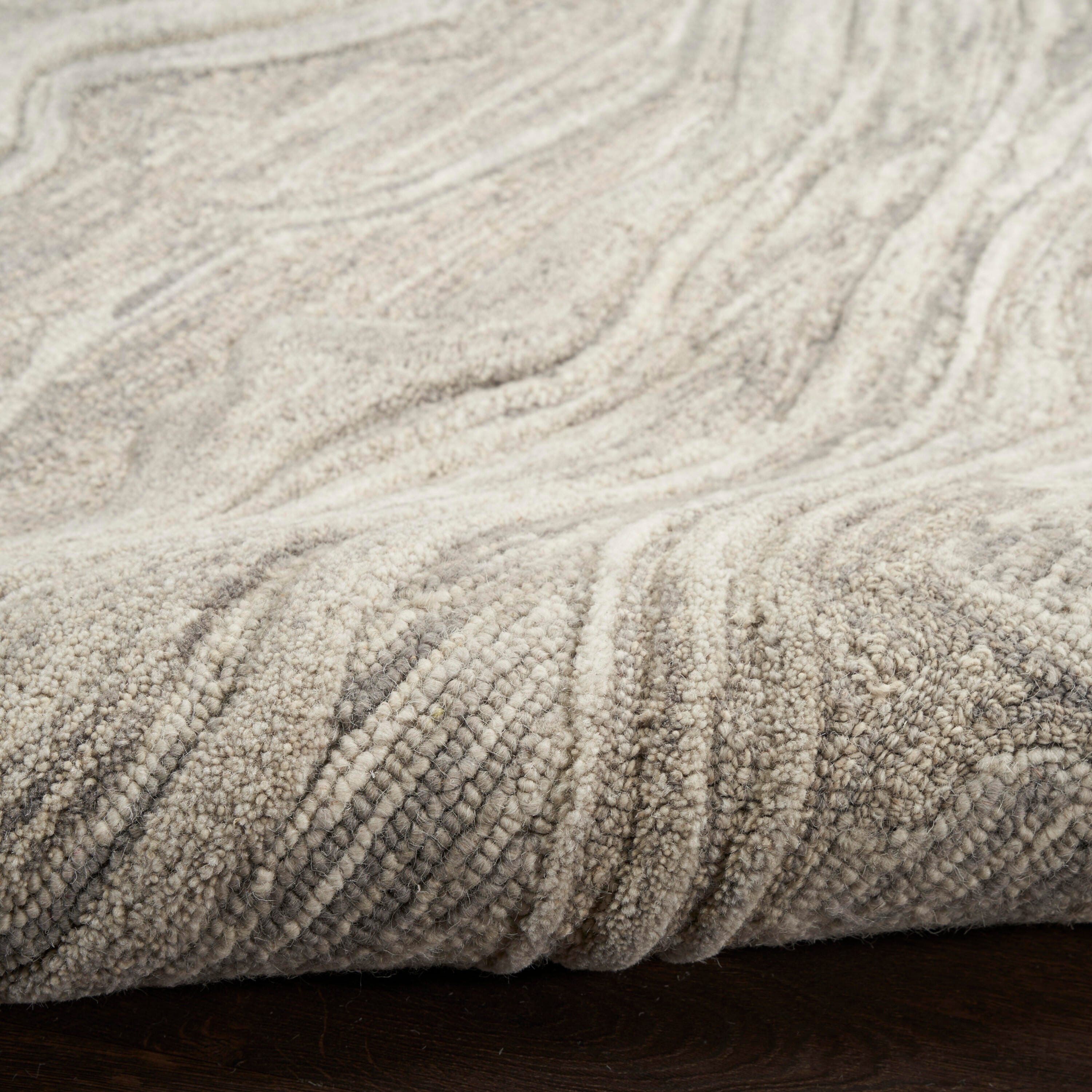 Nourison Home Graceful Area Rug 8' x 10', Gray, large