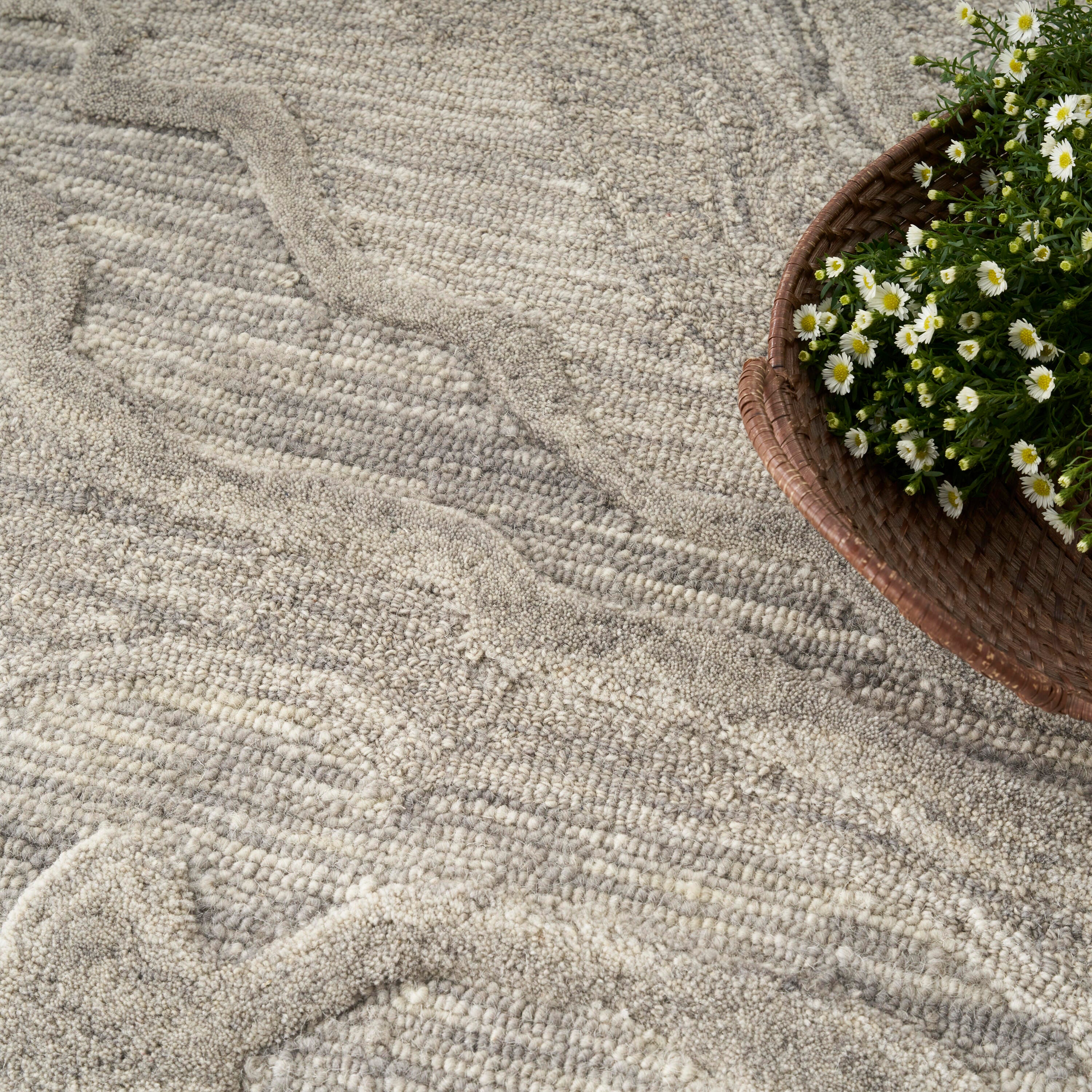 Nourison Home Graceful Area Rug 8' x 10', Gray, large