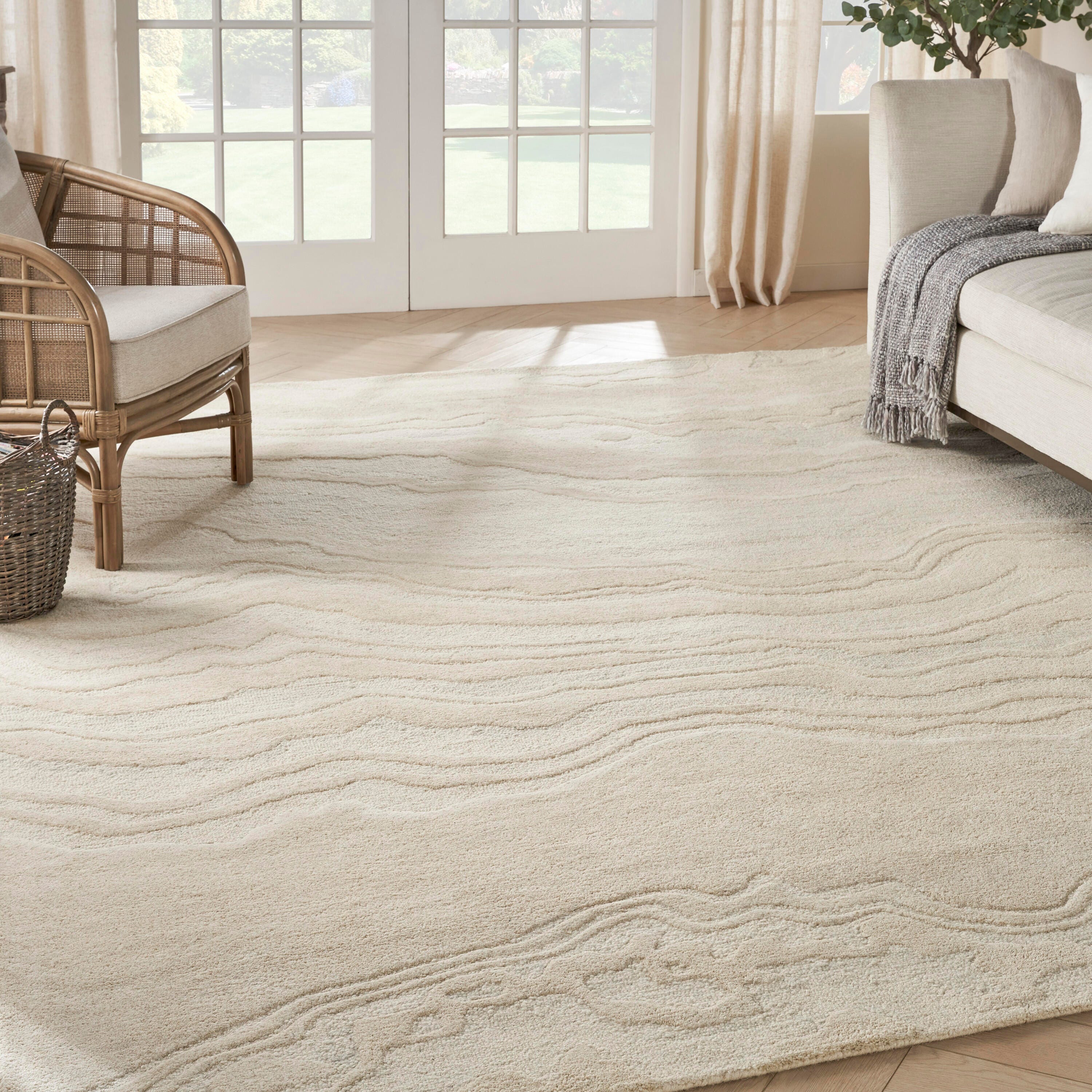 Nourison Home Graceful Area Rug 8' x 10', Ivory, large