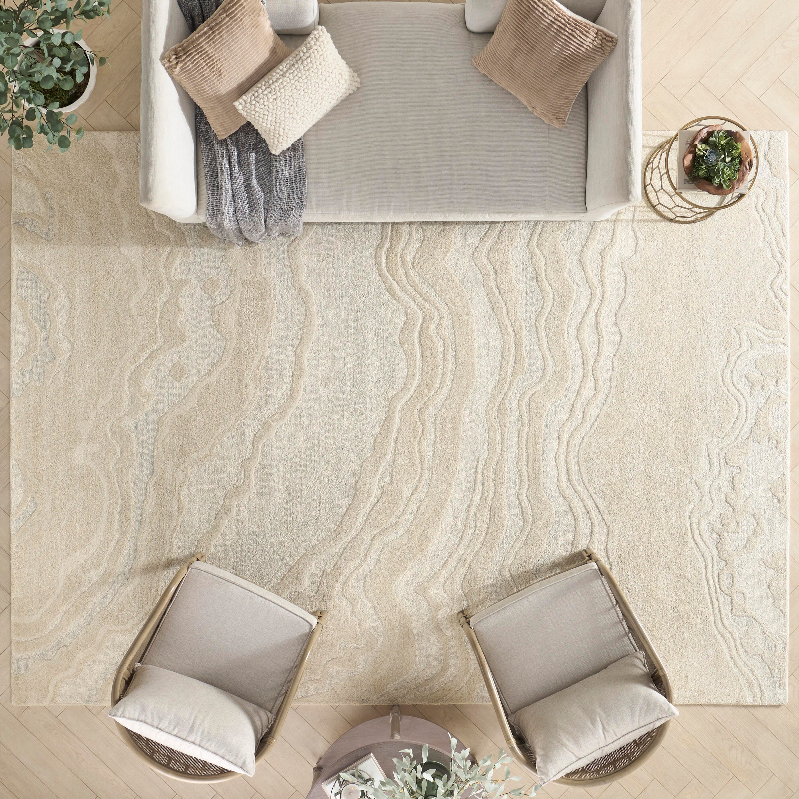 Nourison Home Graceful Area Rug 8' x 10', Ivory, large