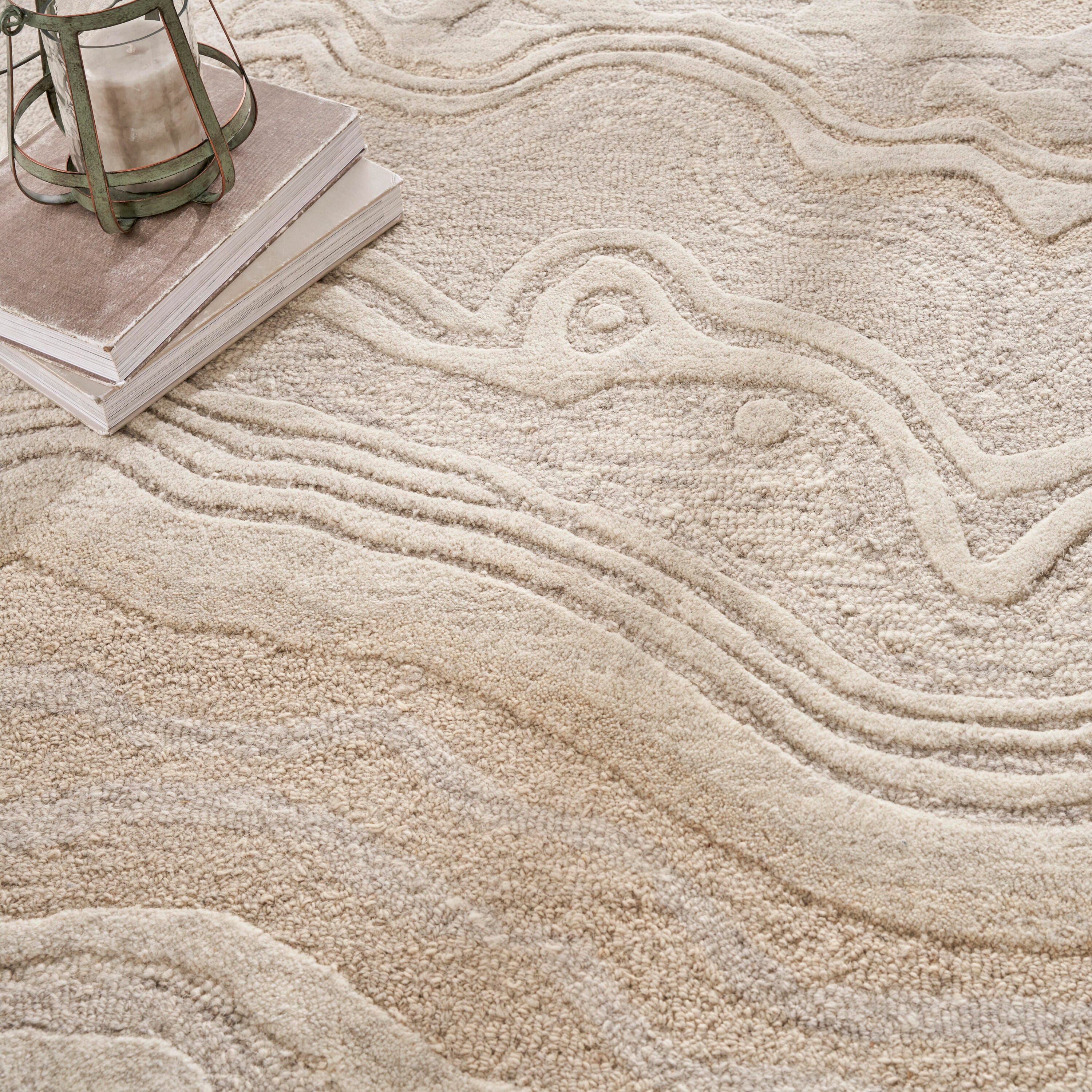 Nourison Home Graceful Area Rug 8' x 10', Beige, large