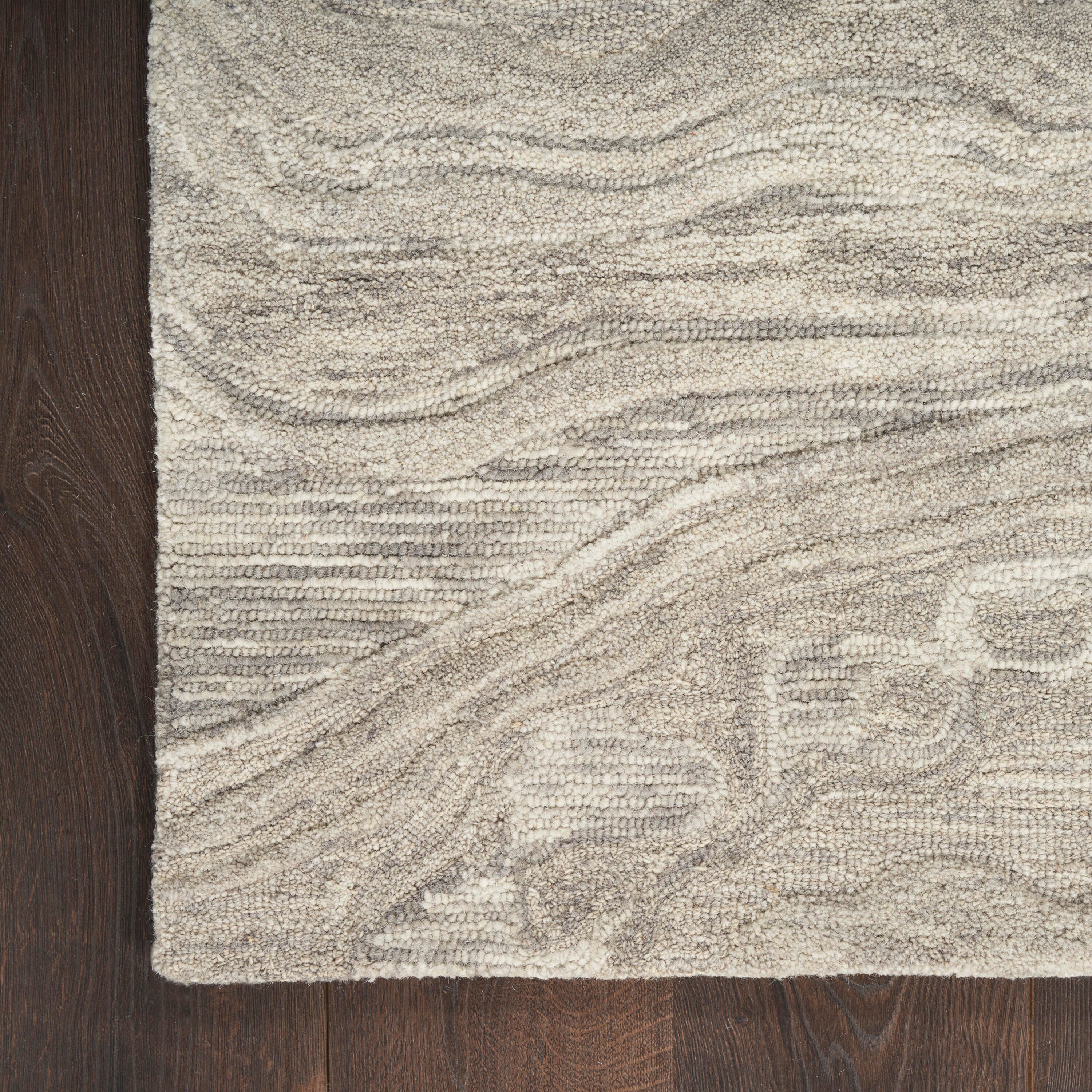 Nourison Home Graceful Area Rug 5' x 7', Gray, large