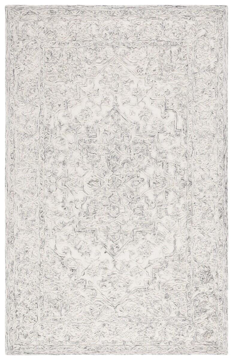 Safavieh Martha Stewart Collection Shag 3' x 5' Area Rug, Ivory/Charcoal, large