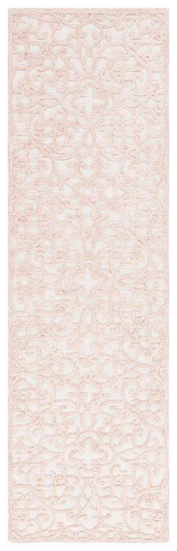 Safavieh Martha Stewart Collection High-Low 2'x 8' Runner Rug, Ivory/Pink, large