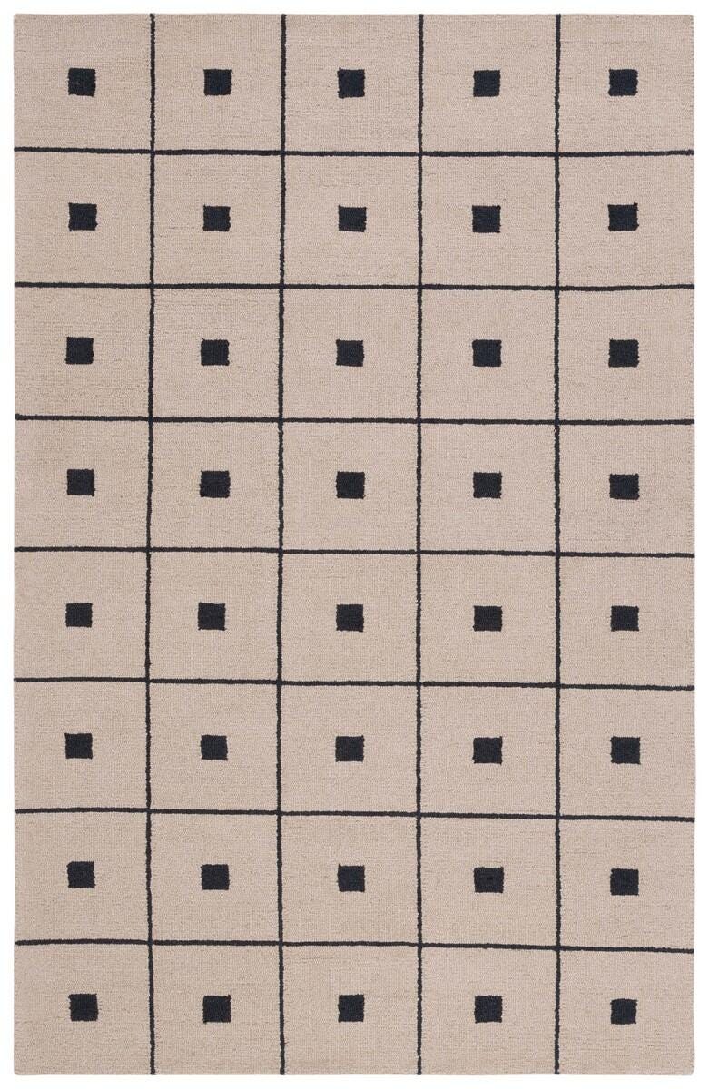 Safavieh Martha Stewart Collection Checkered 5' x 8' Area Rug, Beige/Black, large