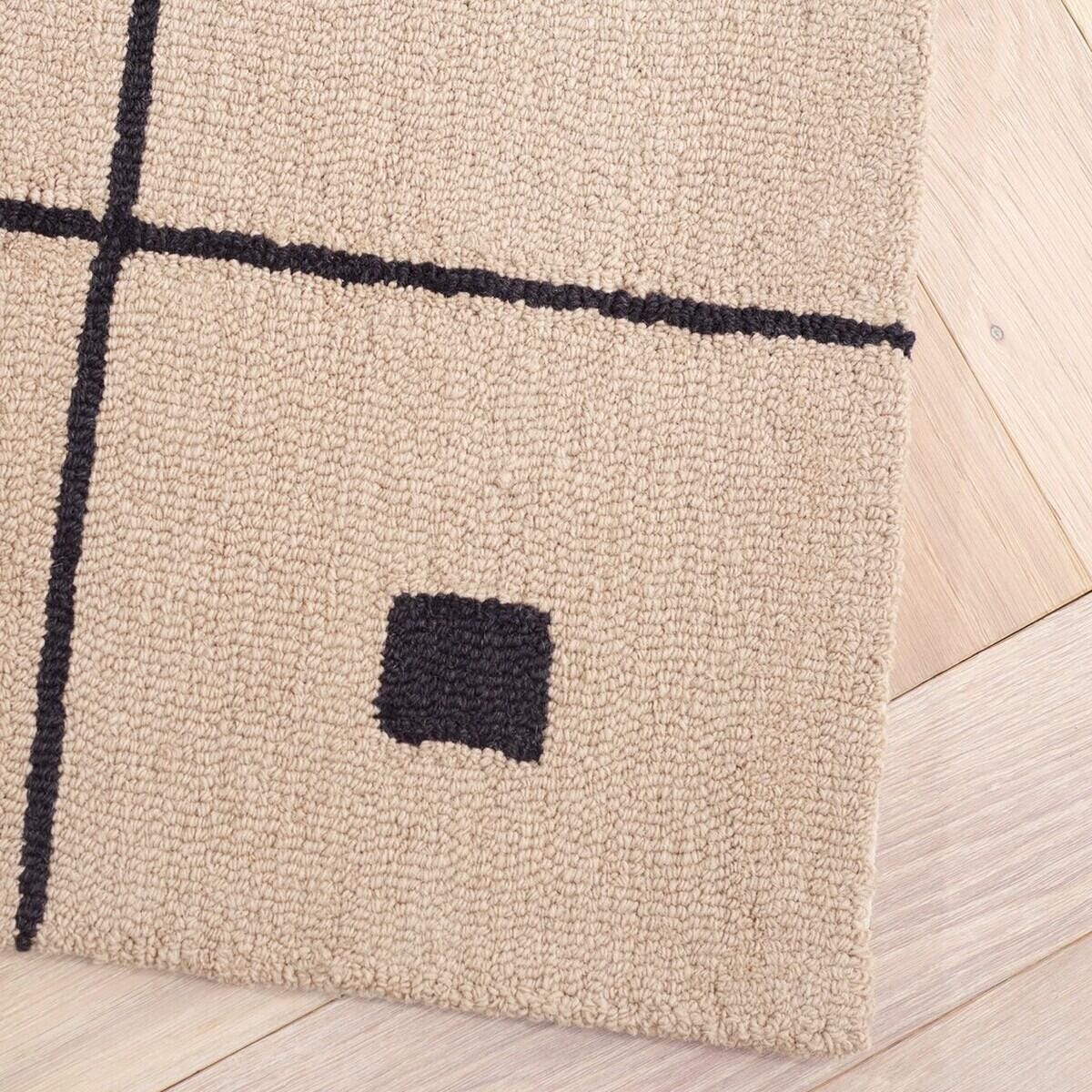 Safavieh Martha Stewart Collection Checkered 5' x 8' Area Rug, Beige/Black, large