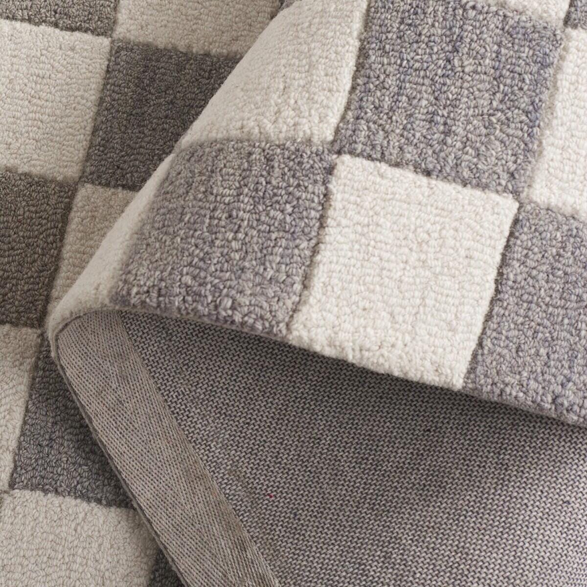 Safavieh Martha Stewart Collection Plaid  3' x 5' Area Rug, Gray/Ivory, large