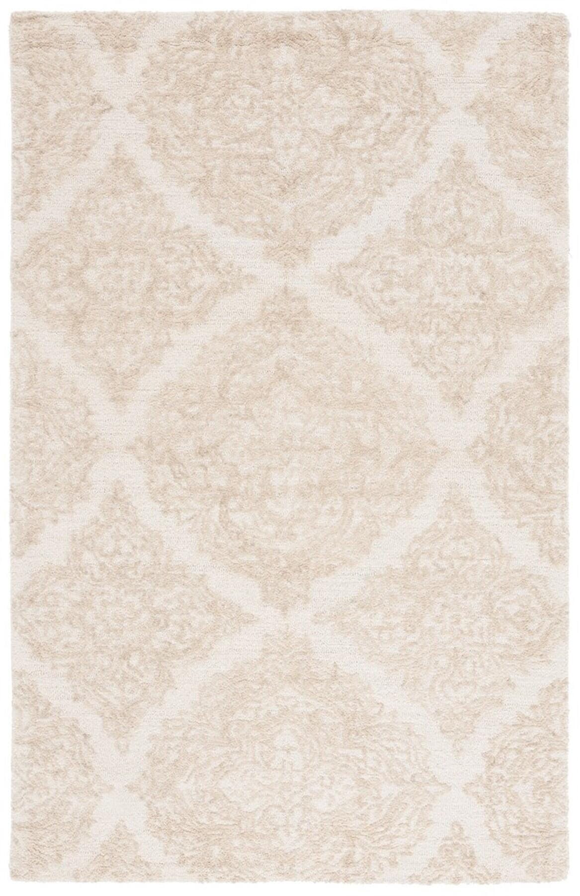 Safavieh Martha Stewart Collection Trellis  4' x 6' Area Rug, Ivory/Beige, large