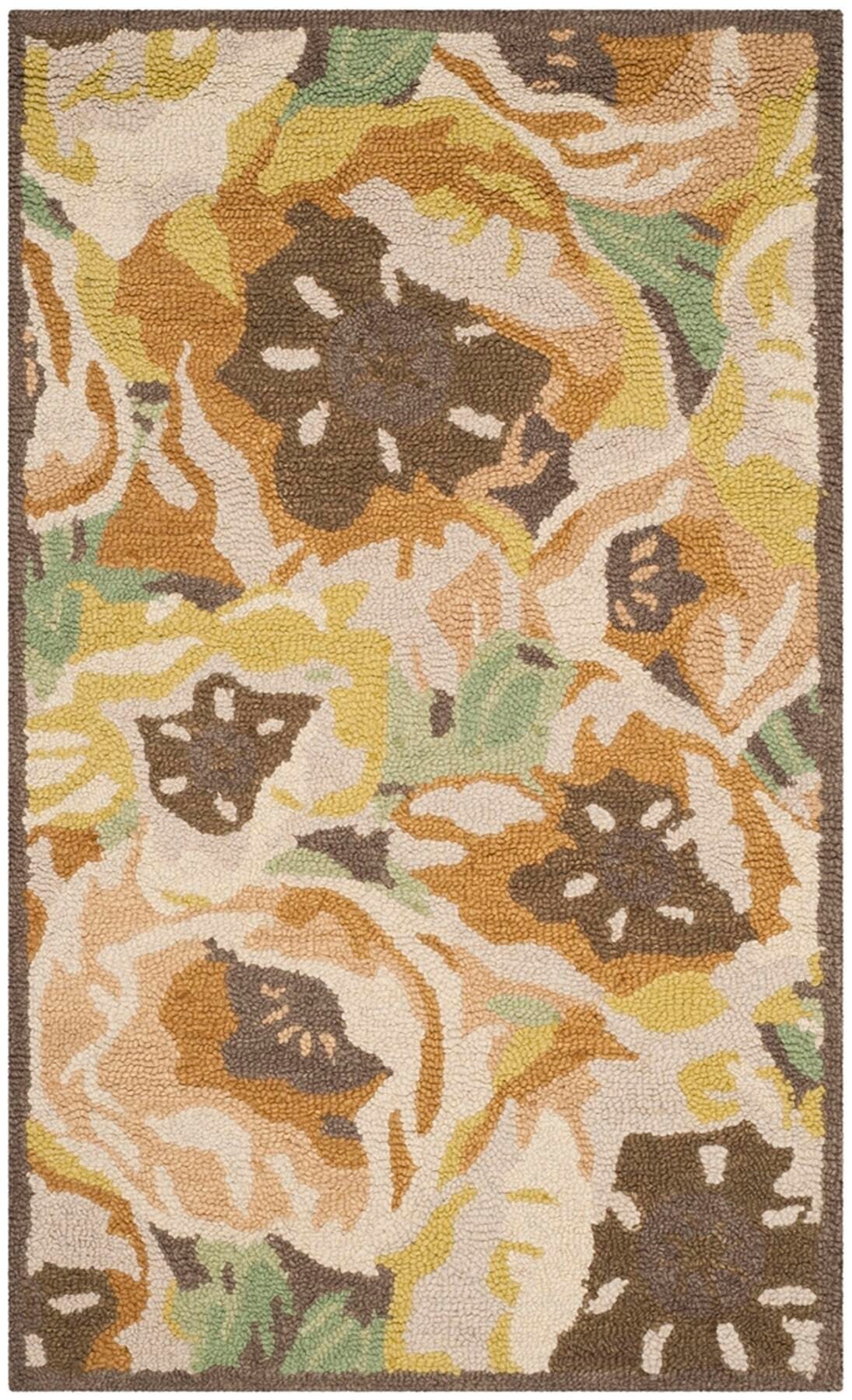 Safavieh Martha Stewart Collection Floral 3' x 5' Area Rug, Gold, large