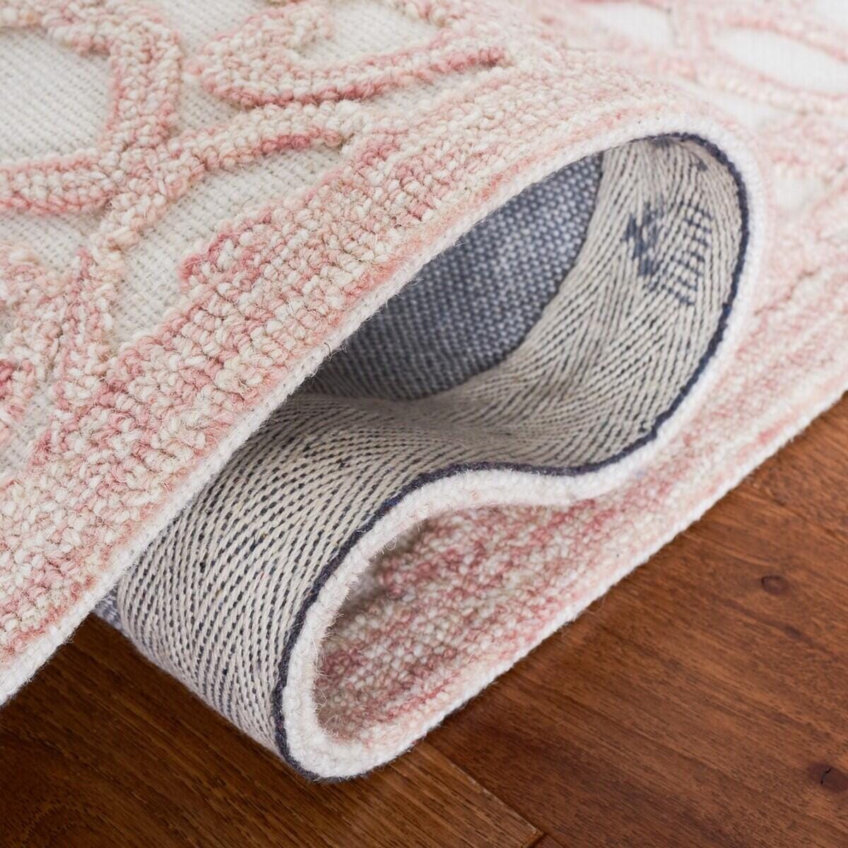 Safavieh Martha Stewart Collection High-Low 4' x 6' Area Rug, Ivory/Pink, large