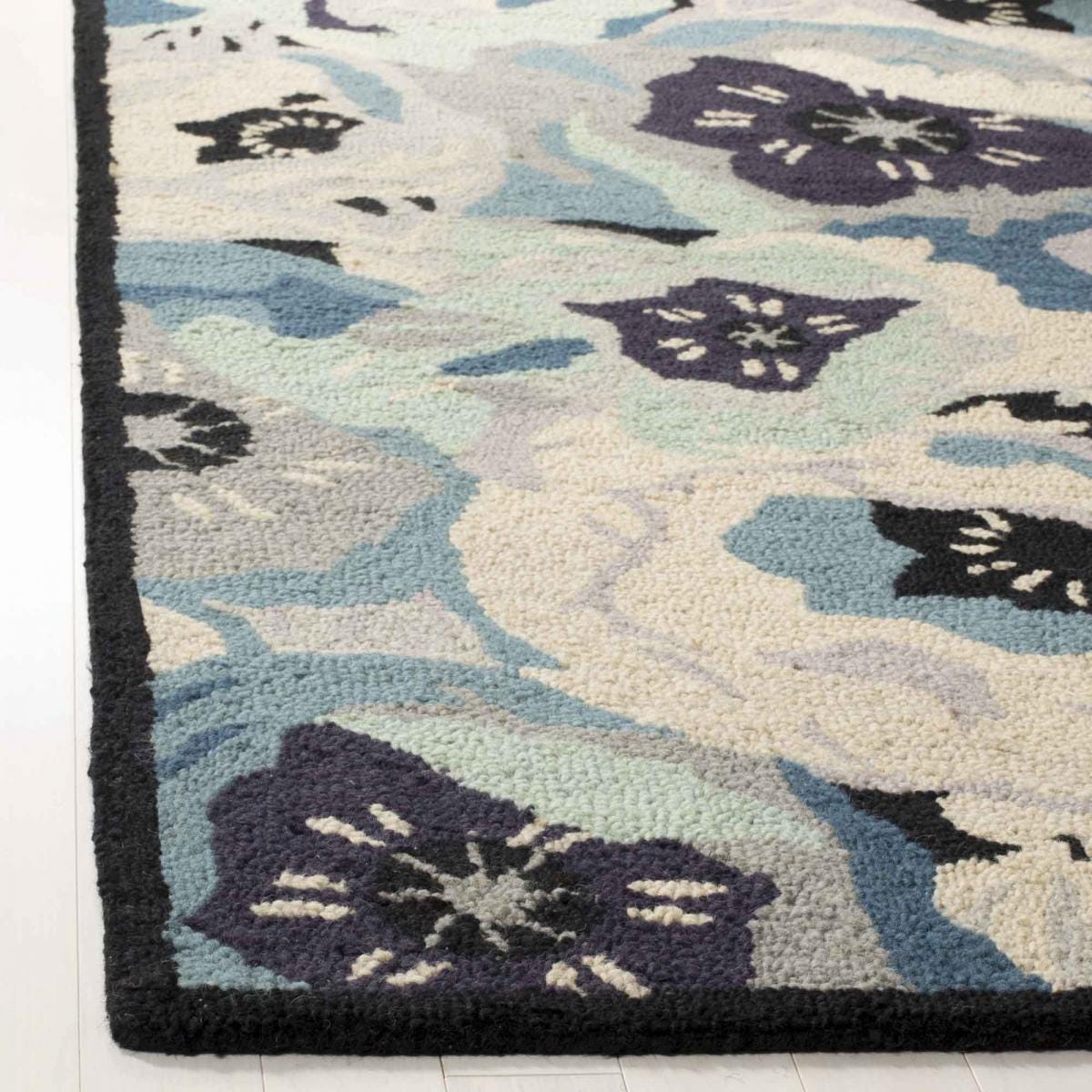 Safavieh Martha Stewart Collection Floral 2'x 8' Runner Rug, Blue, large