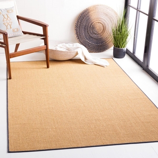 Safavieh Martha Stewart Collection Solid 3' x 5' Area Rug, Natural/Gray, rollover