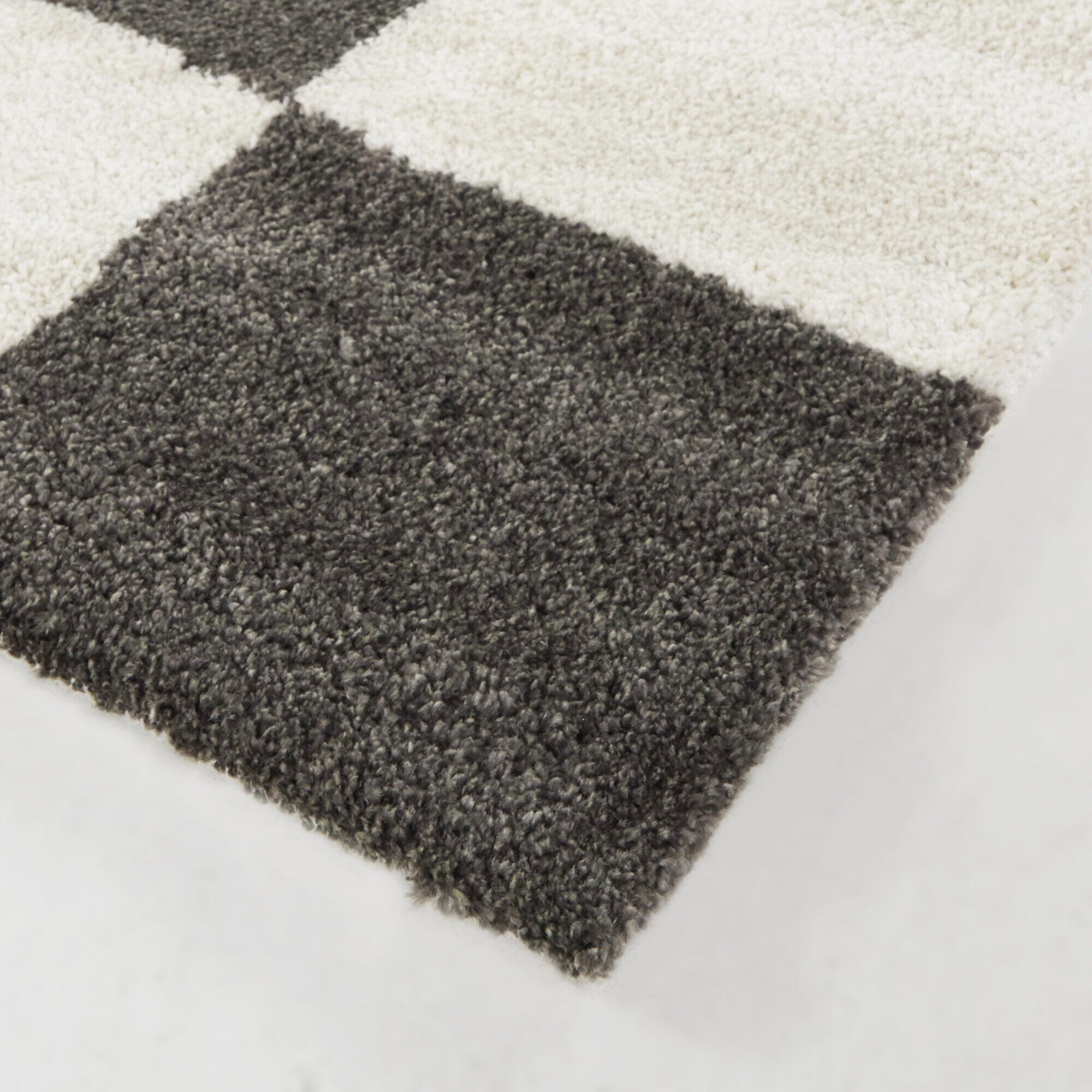 Reinhart Checkered 5' 3" x 7' Area Rug, Dark Gray, large