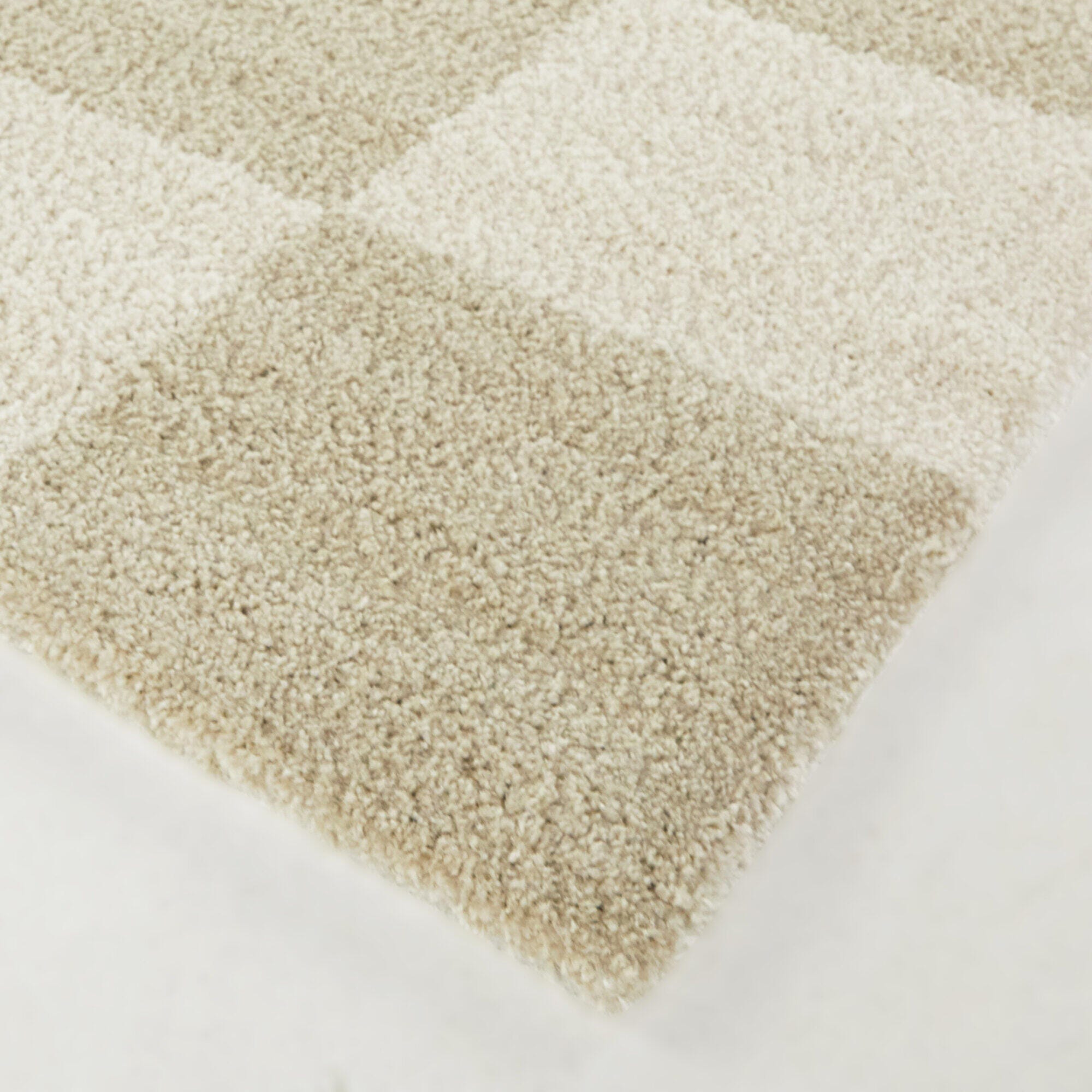 Reinhart Checkered 5' 3" x 7' Area Rug, Beige, large