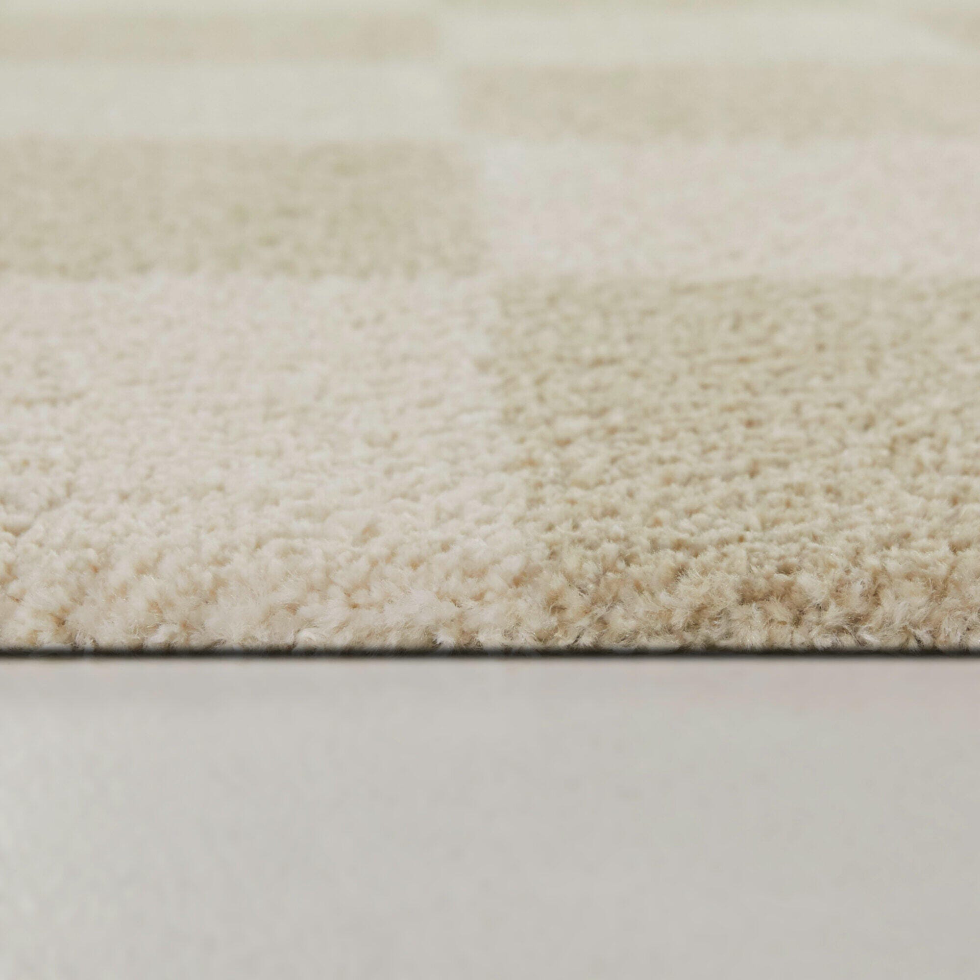 Reinhart Checkered 5' 3" x 7' Area Rug, Beige, large