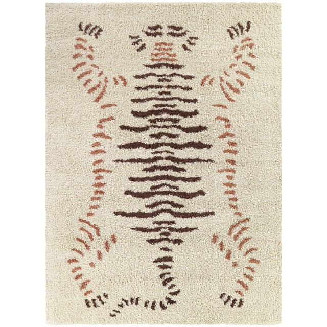 Maja Tiger Shag 5' 3" x 7' Area Rug