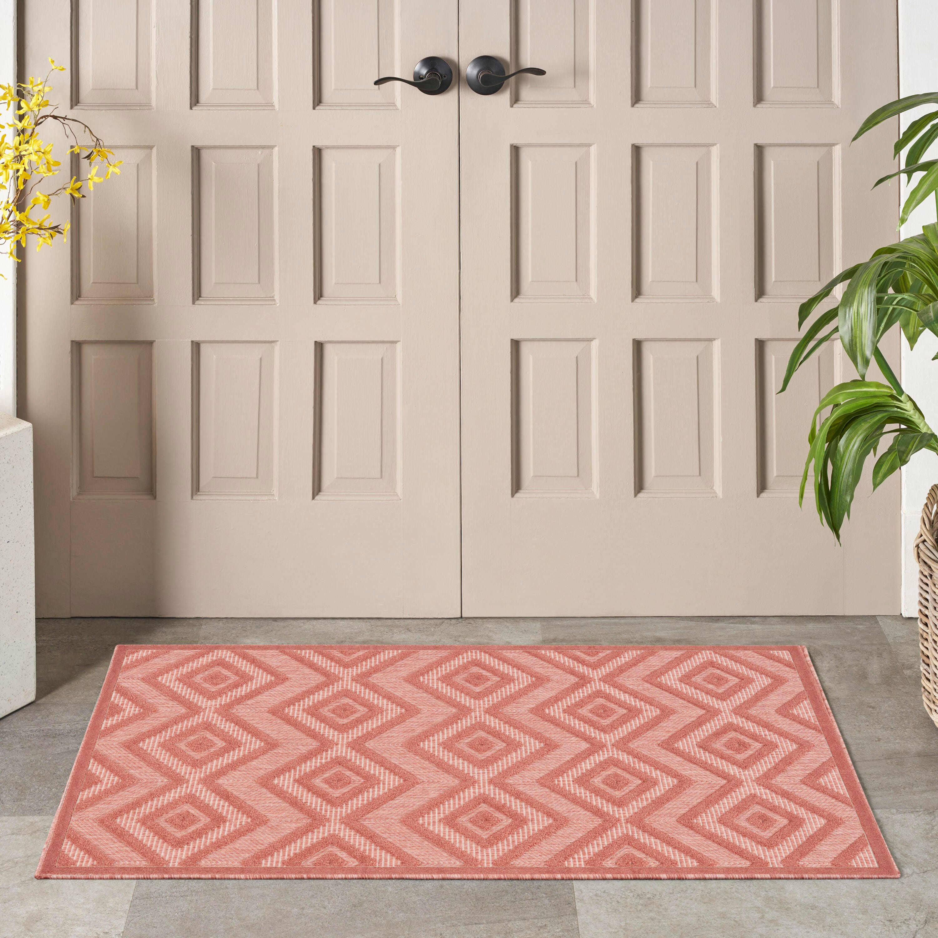 Nourison Home Versa 2' x 4' Area Rug, Coral Orange, large