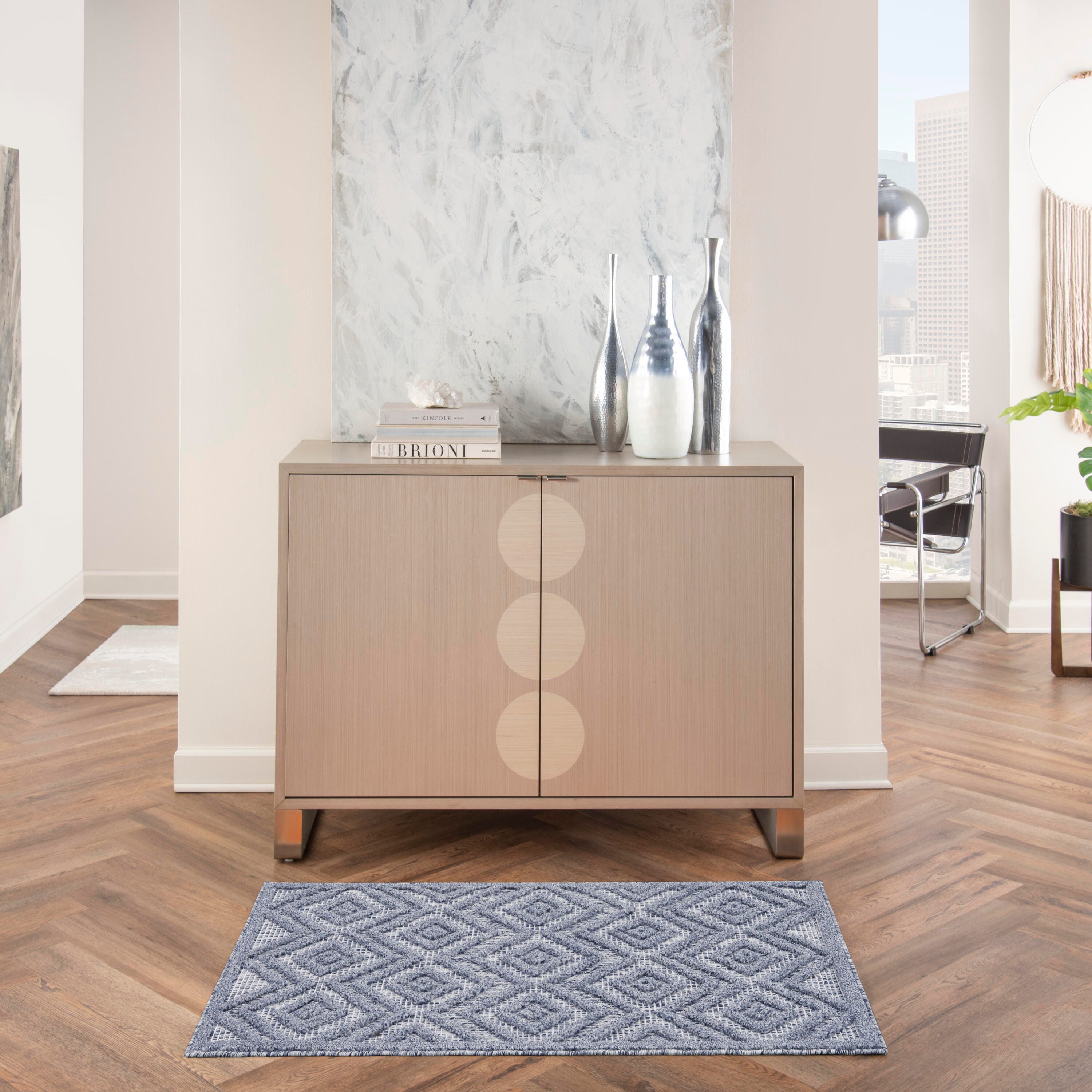 Nourison Home Versa 2' x 4' Area Rug, Denim Blue, rollover