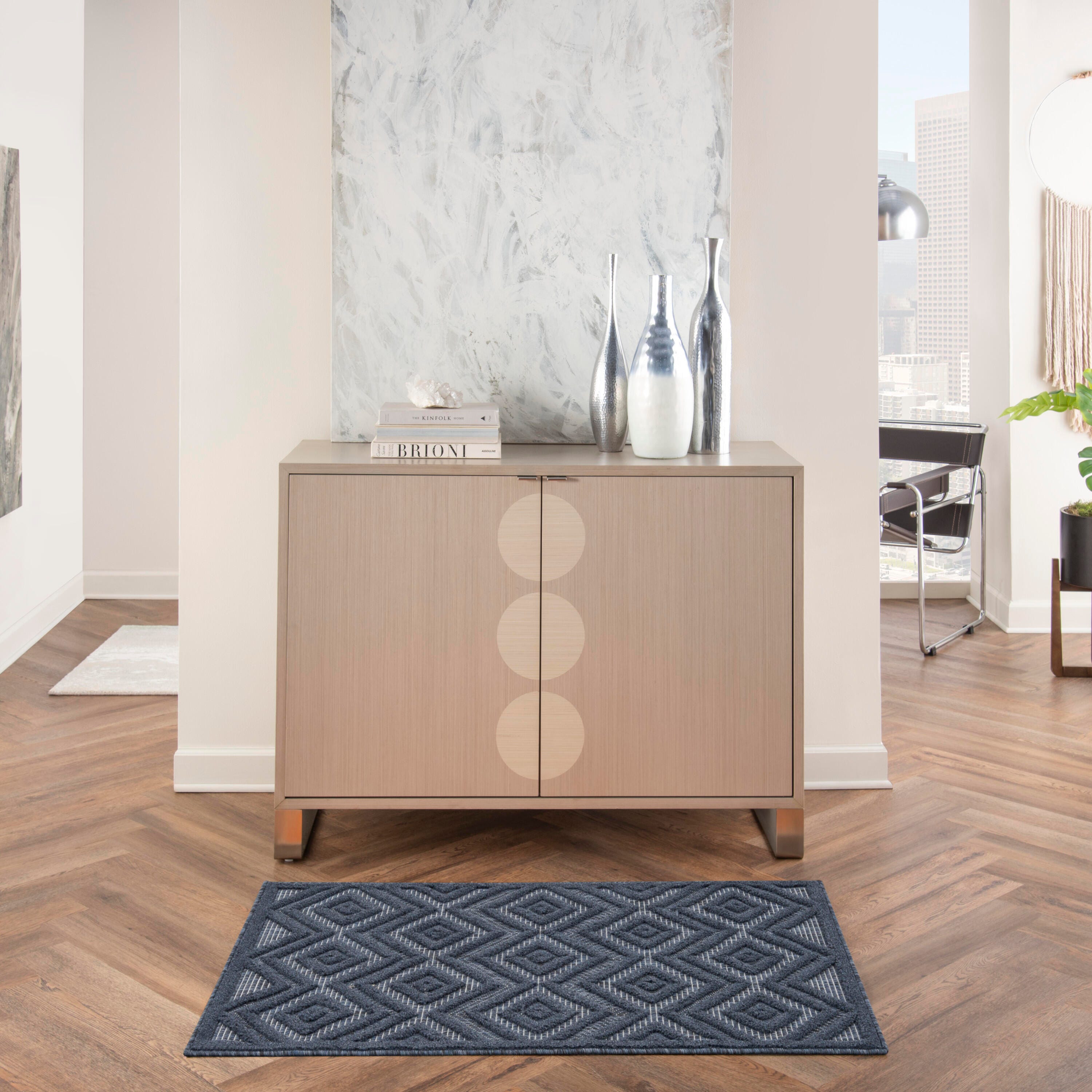Nourison Home Versa 2' x 4' Area Rug, Navy Blue, rollover