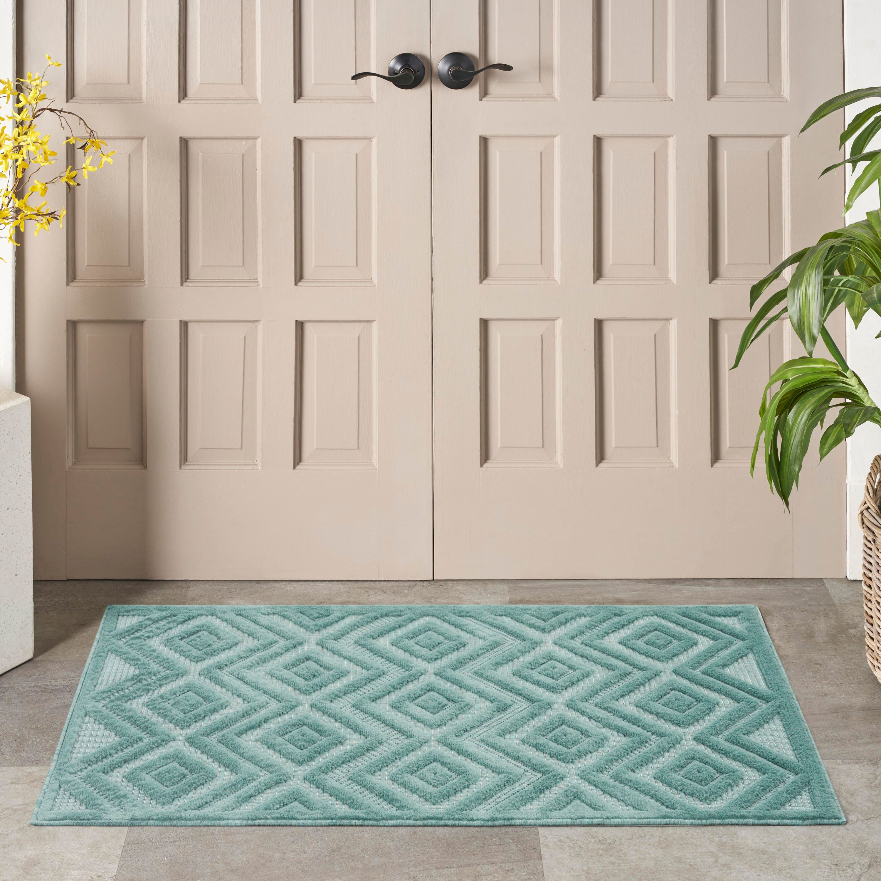 Nourison Home Versa 2' x 4' Area Rug, Aqua/Teal, rollover