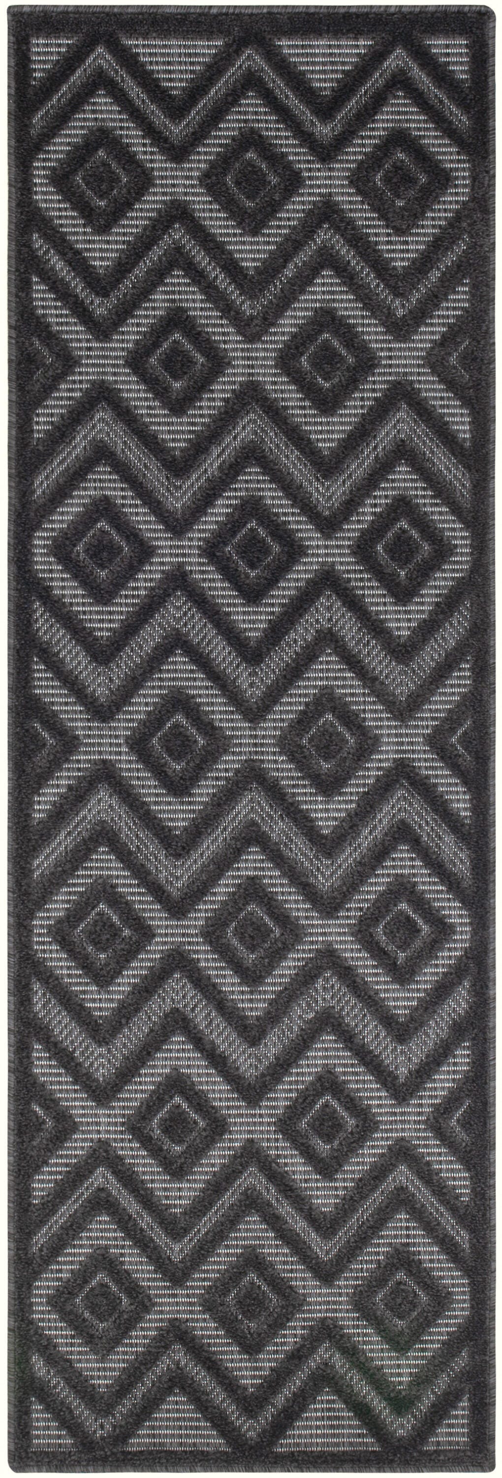 Nourison Home Versa 2' x 6' Area Rug, Charcoal Black, large