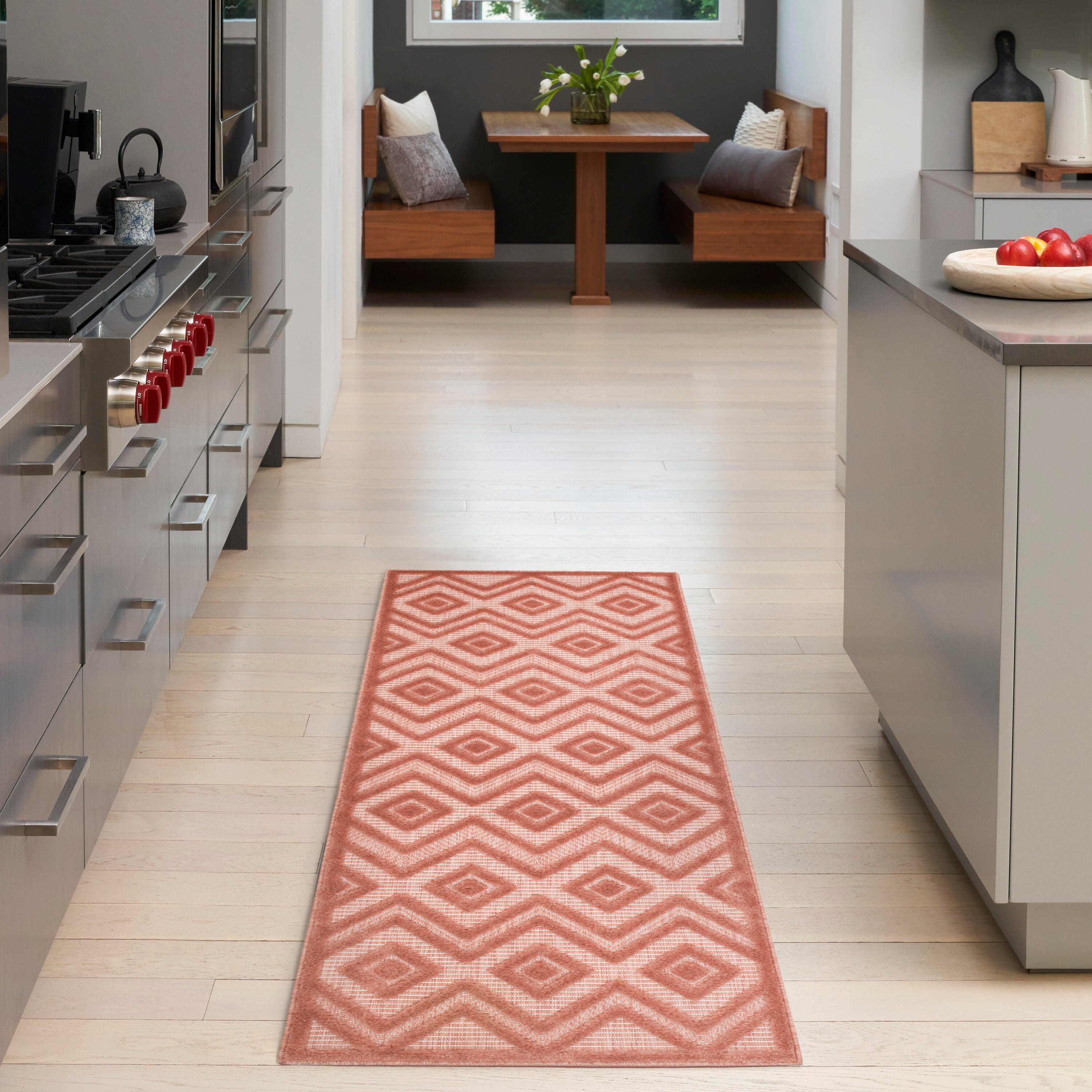 Nourison Home Versa 2' x 6' Area Rug, Coral Orange, rollover
