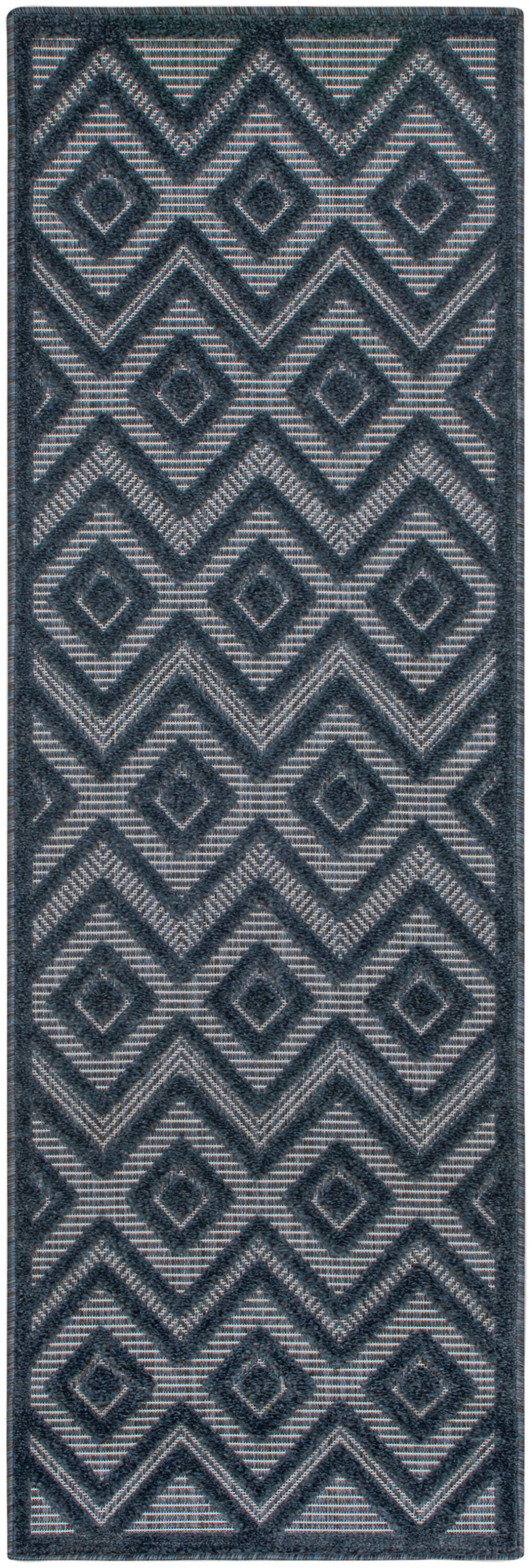Nourison Home Versa 2' x 6' Area Rug, Navy Blue, large