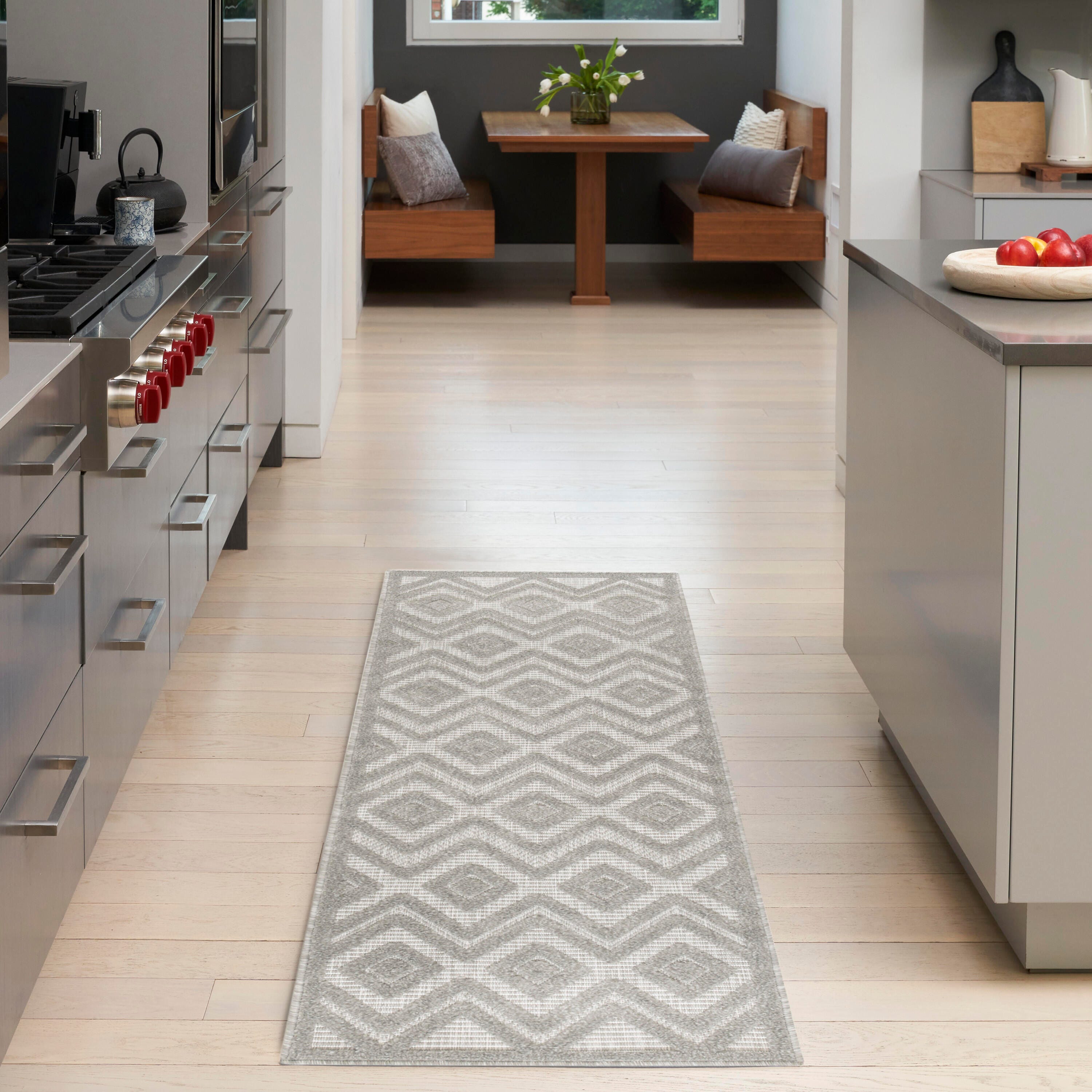 Nourison Home Versa 2' x 6' Area Rug, Silver/Gray, rollover