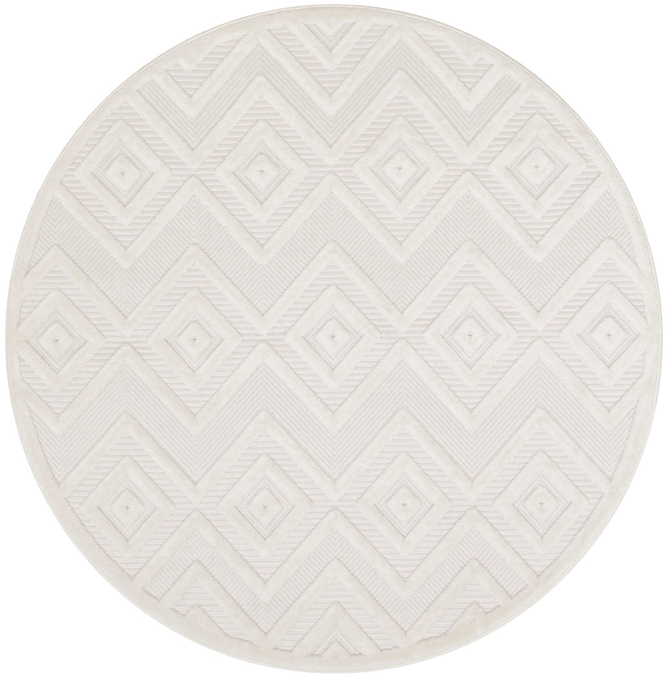 Nourison Home Versa 4' Area Rug, Ivory/White, large