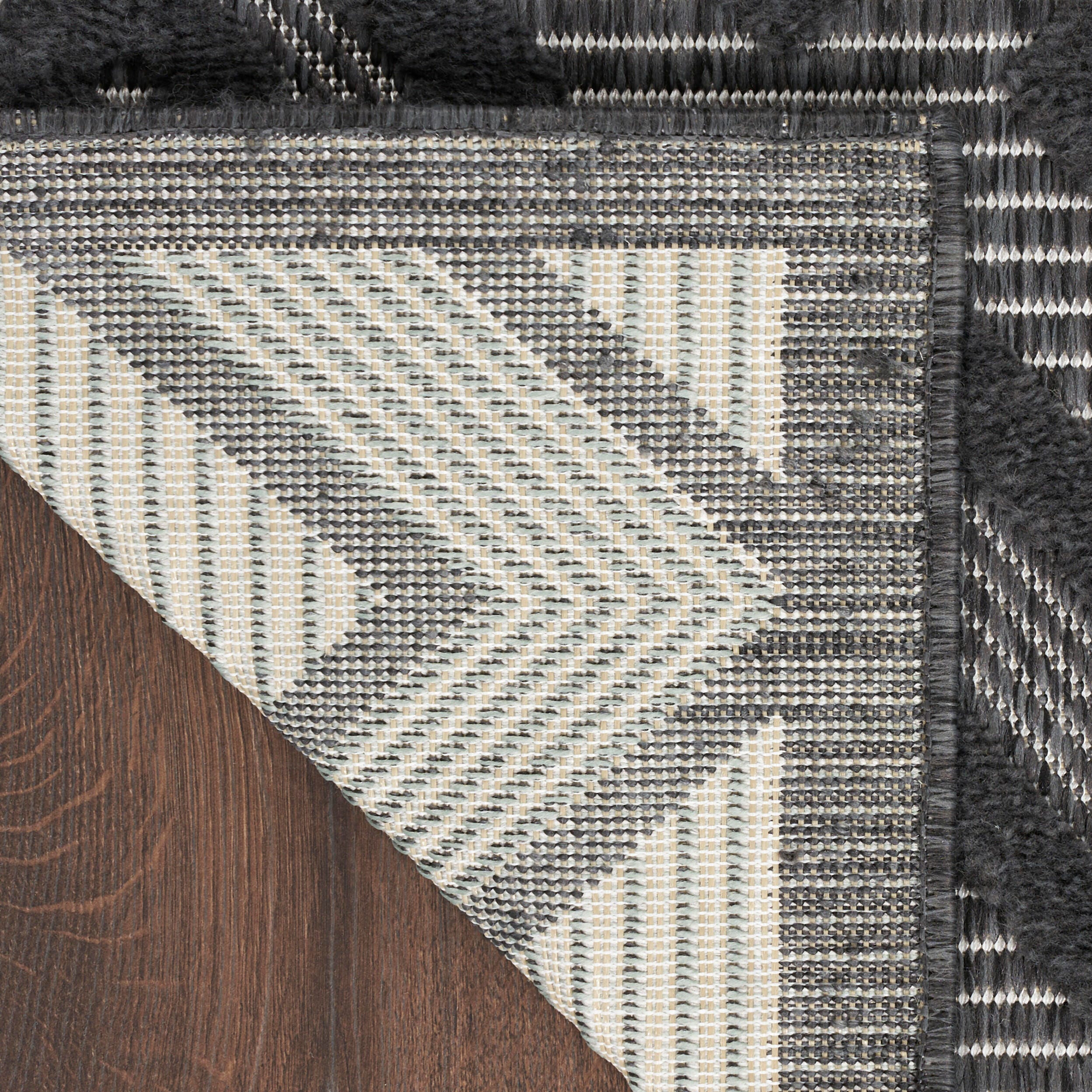 Nourison Home Versa 4' x 6' Area Rug, Charcoal Black, large