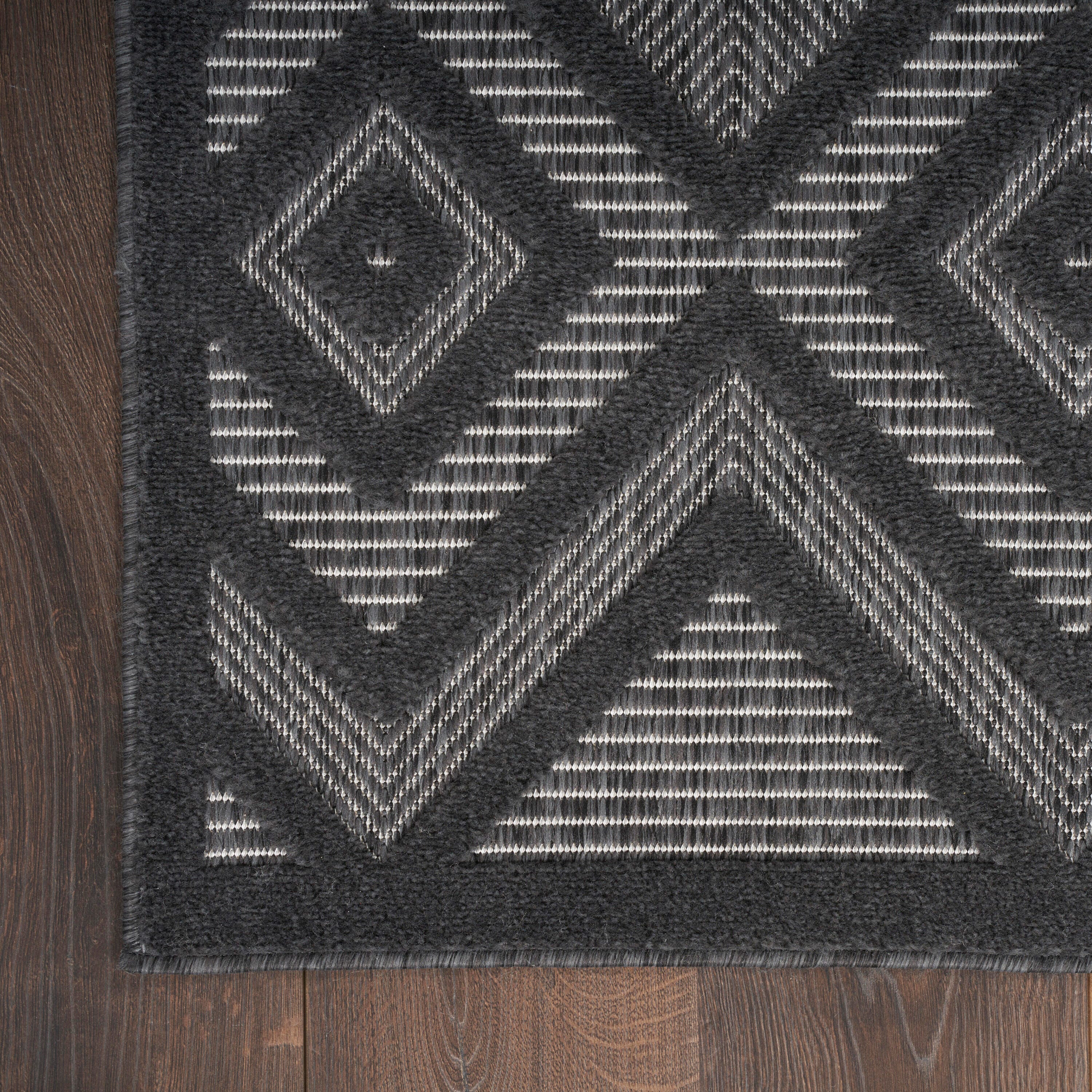 Nourison Home Versa 4' x 6' Area Rug, Charcoal Black, large