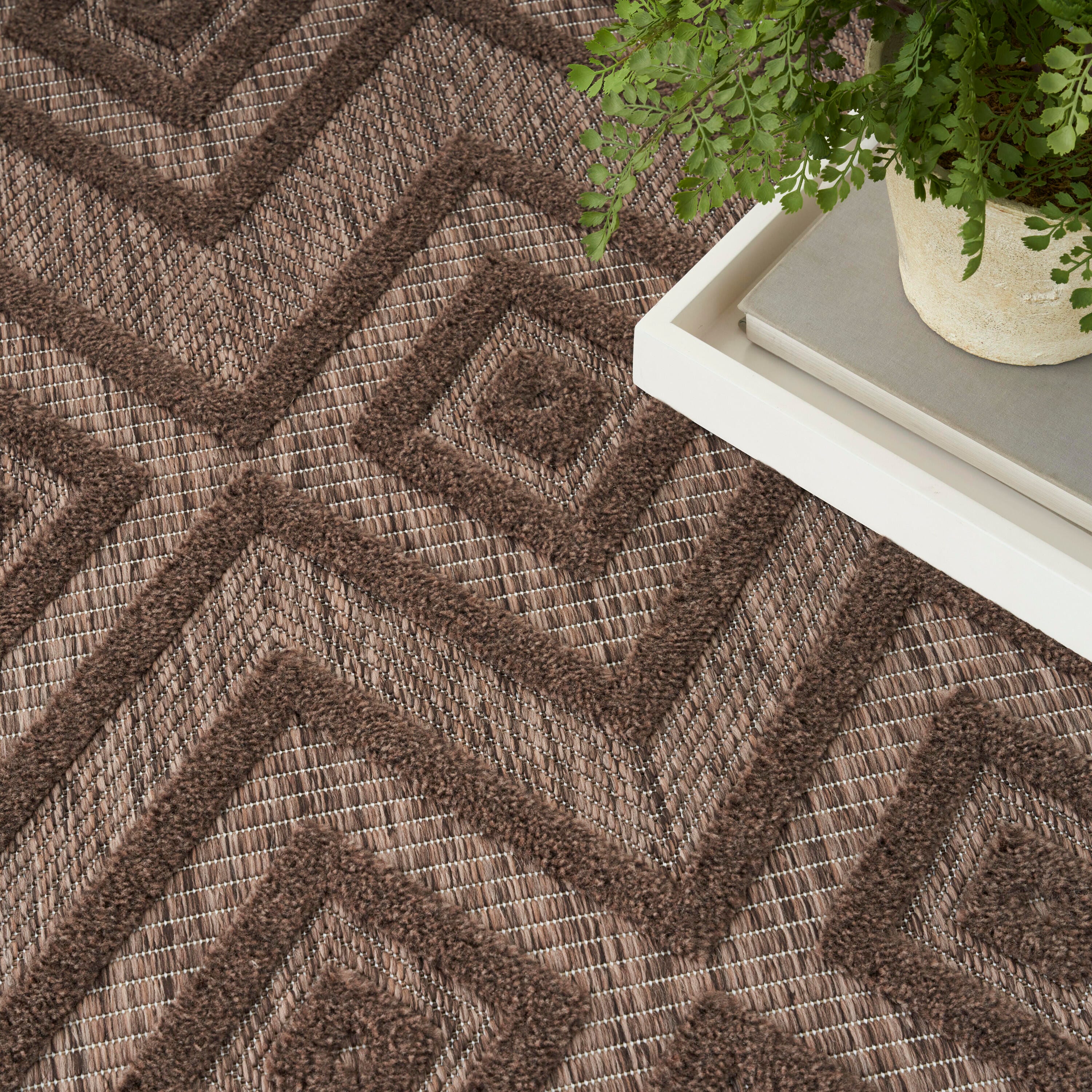Nourison Home Versa 4' x 6' Area Rug, Brown, large
