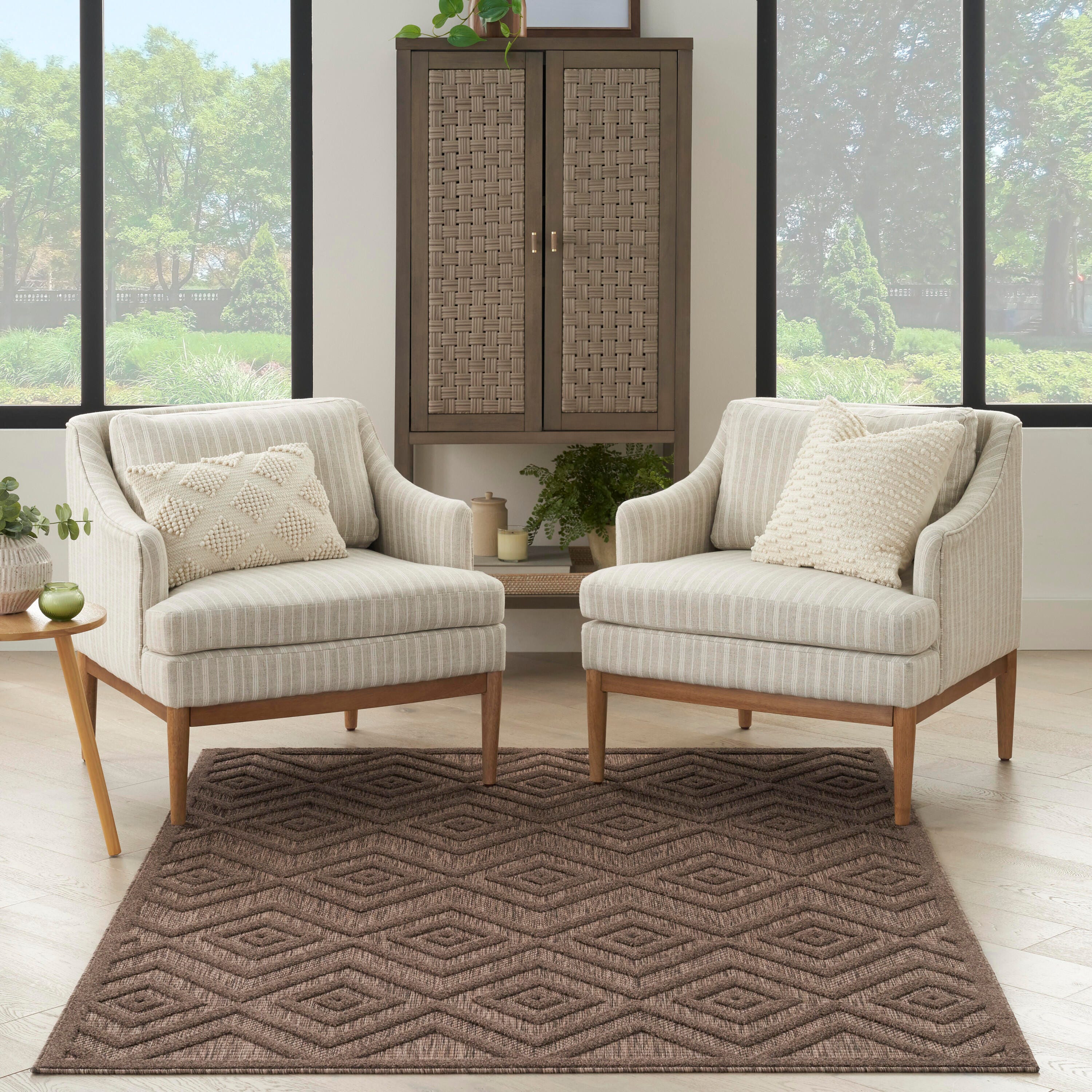 Nourison Home Versa 4' x 6' Area Rug, Brown, large