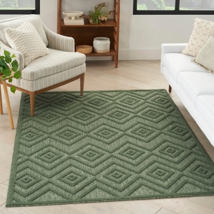Nourison Home Versa 4' x 6' Area Rug, Green, rollover