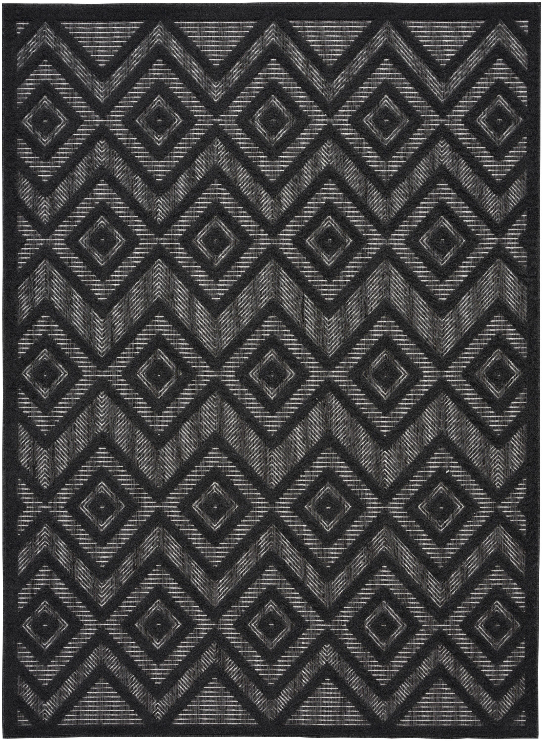 Nourison Home Versa 5' x 7' Area Rug, Charcoal Black, large