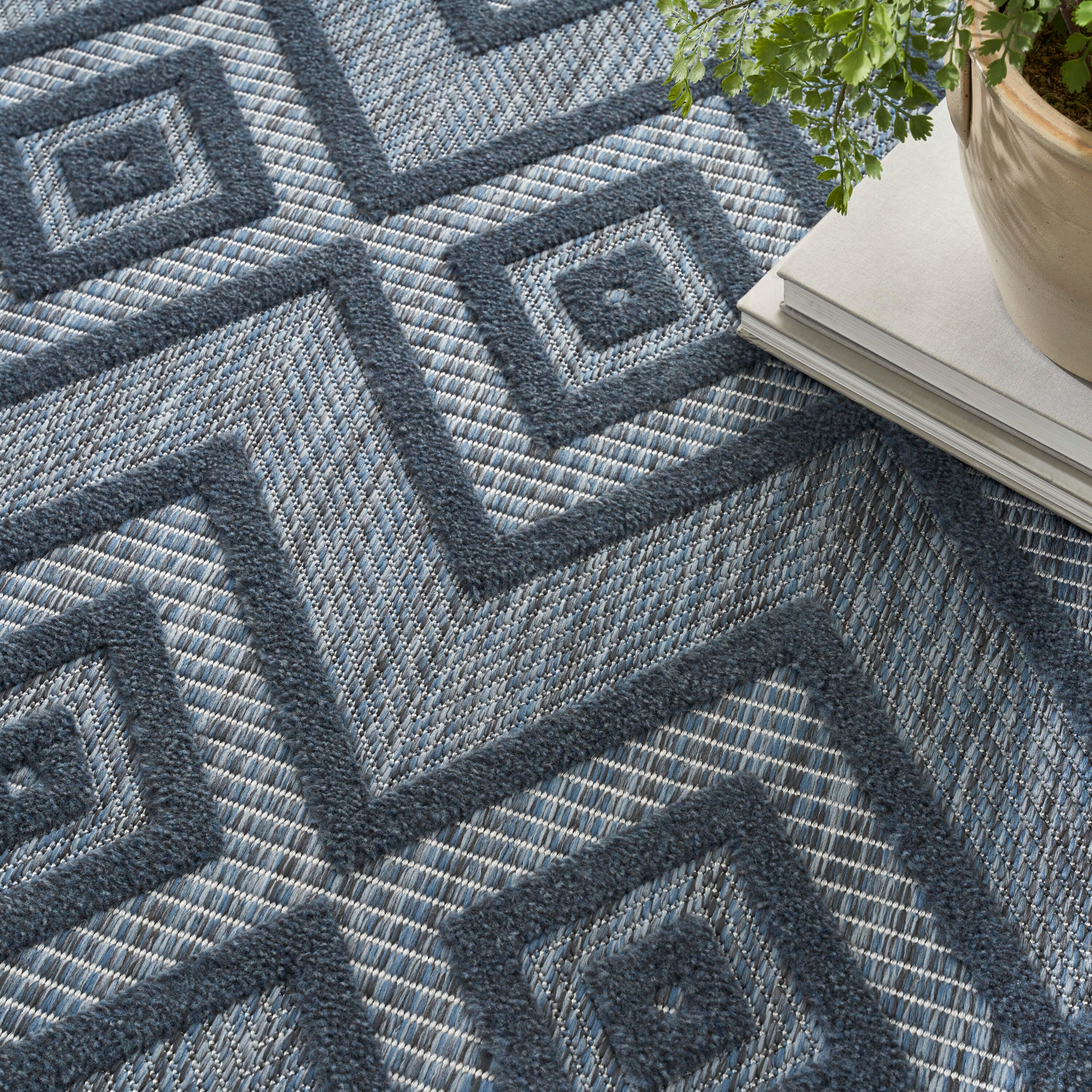 Nourison Home Versa 5' x 7' Area Rug, Navy Blue, large