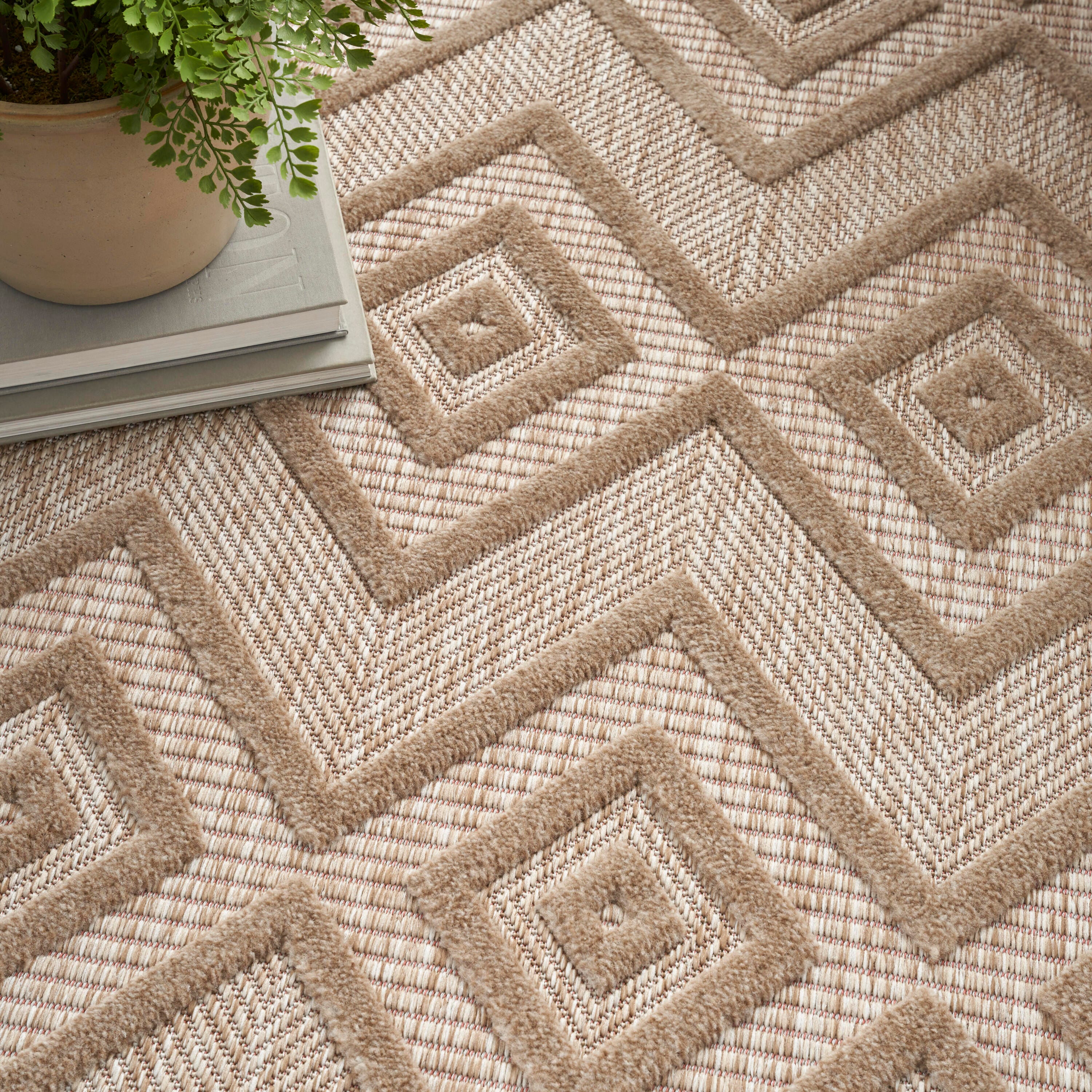 Nourison Home Versa 5' x 7' Area Rug, Natural Beige, large