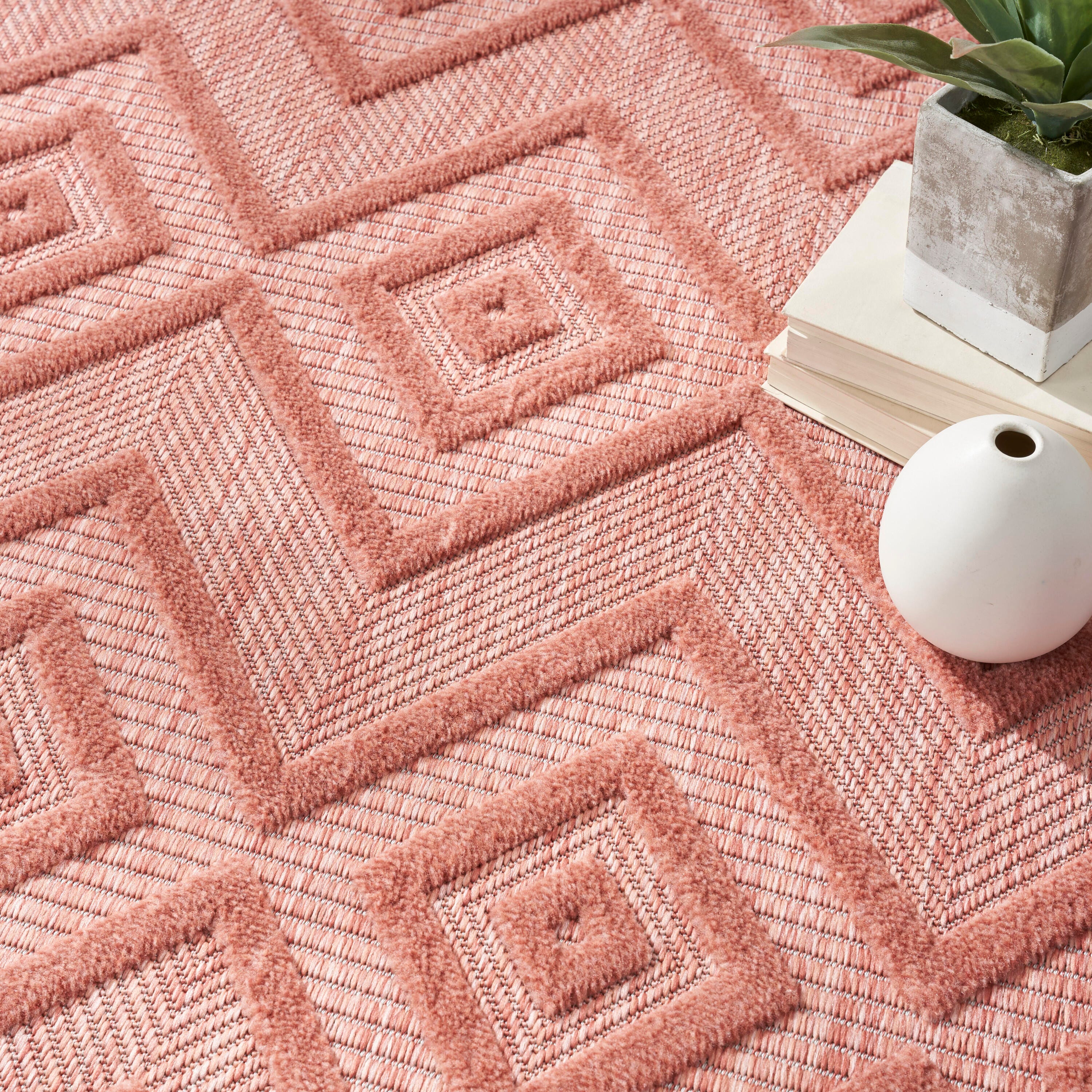 Nourison Home Versa 6' x 9' Area Rug, Coral Orange, large