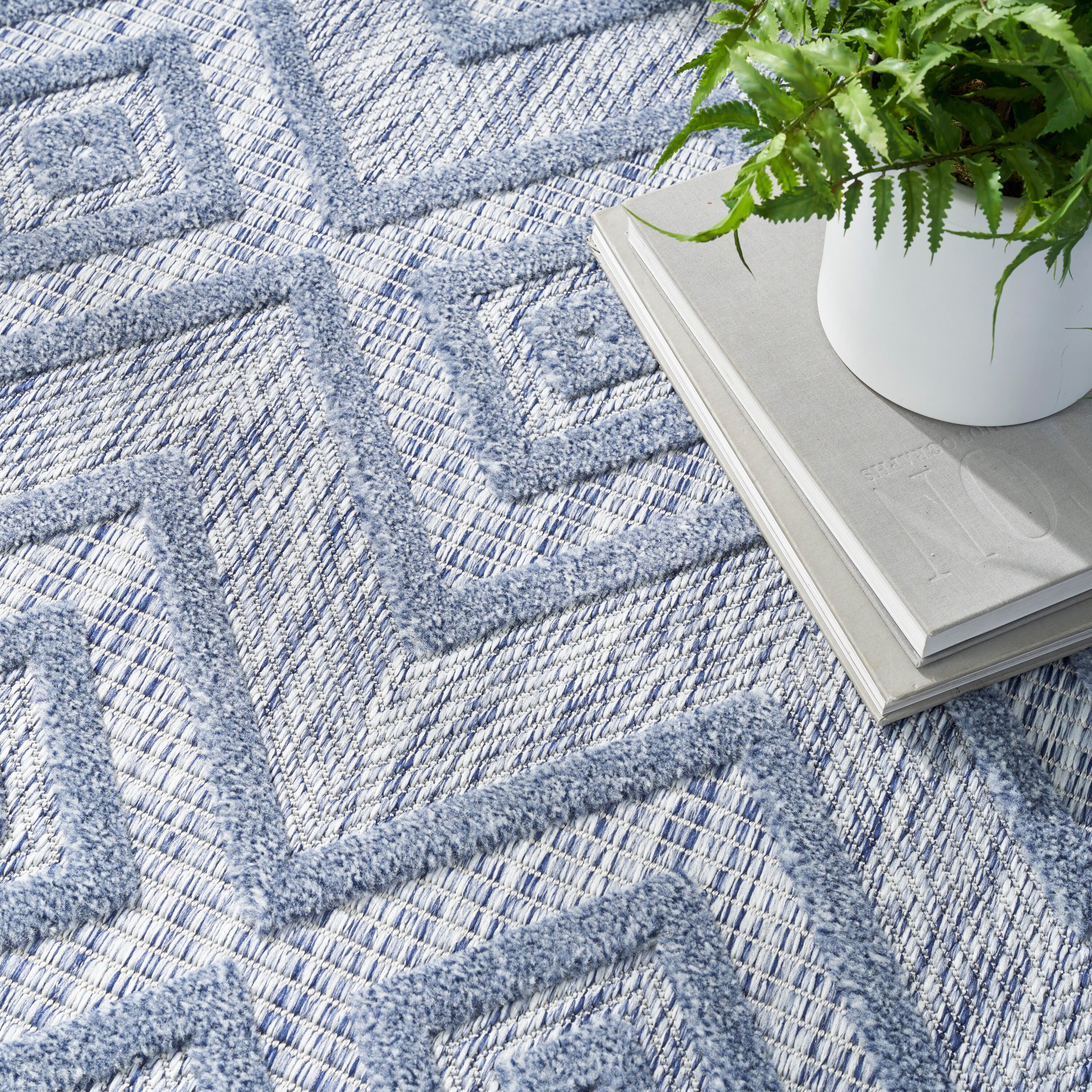 Nourison Home Versa 6' x 9' Area Rug, Denim Blue, large