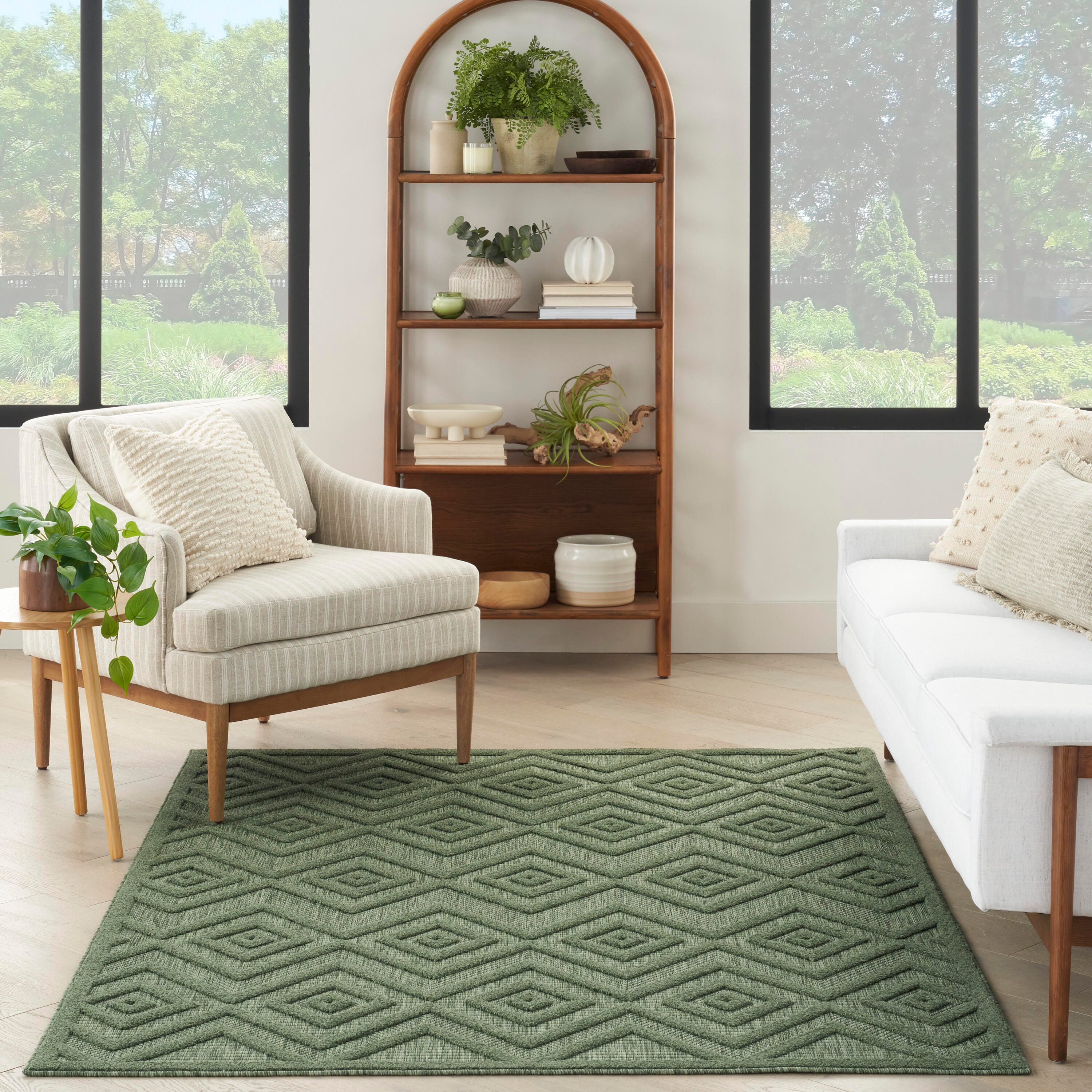 Nourison Home Versa 6' x 9' Area Rug, Green, large