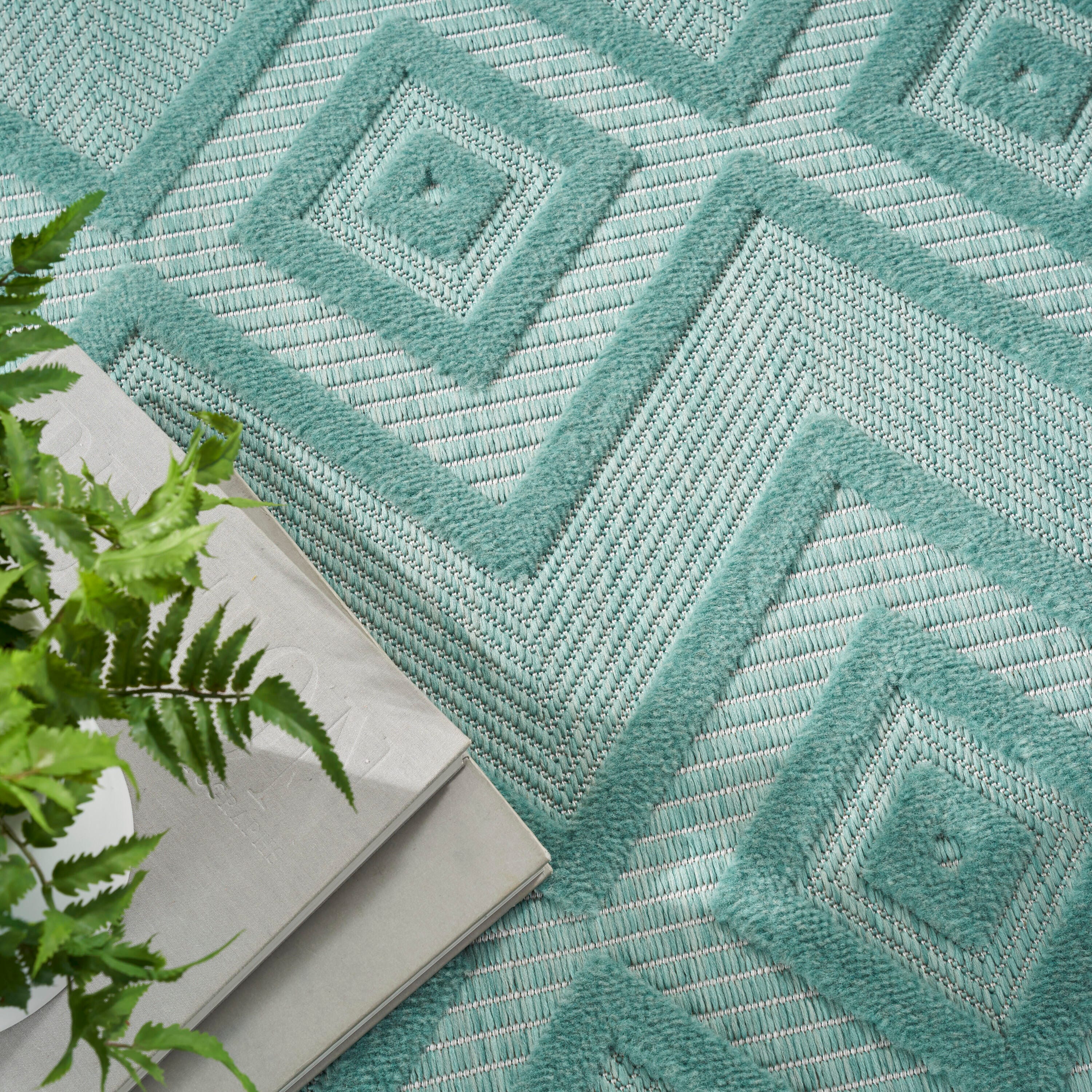 Nourison Home Versa 6' x 9' Area Rug, Aqua/Teal, large