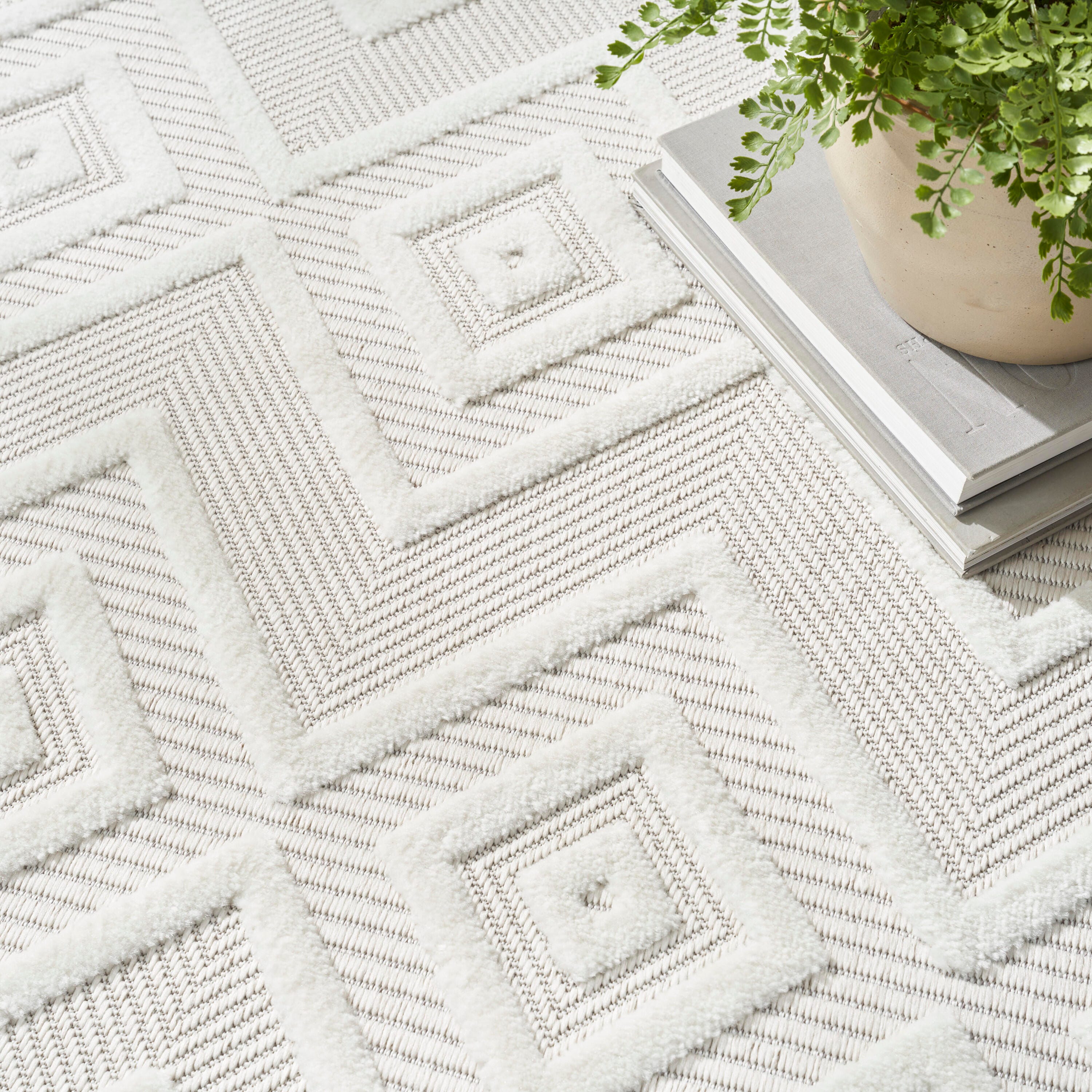 Nourison Home Versa 6' x 9' Area Rug, Ivory/White, large