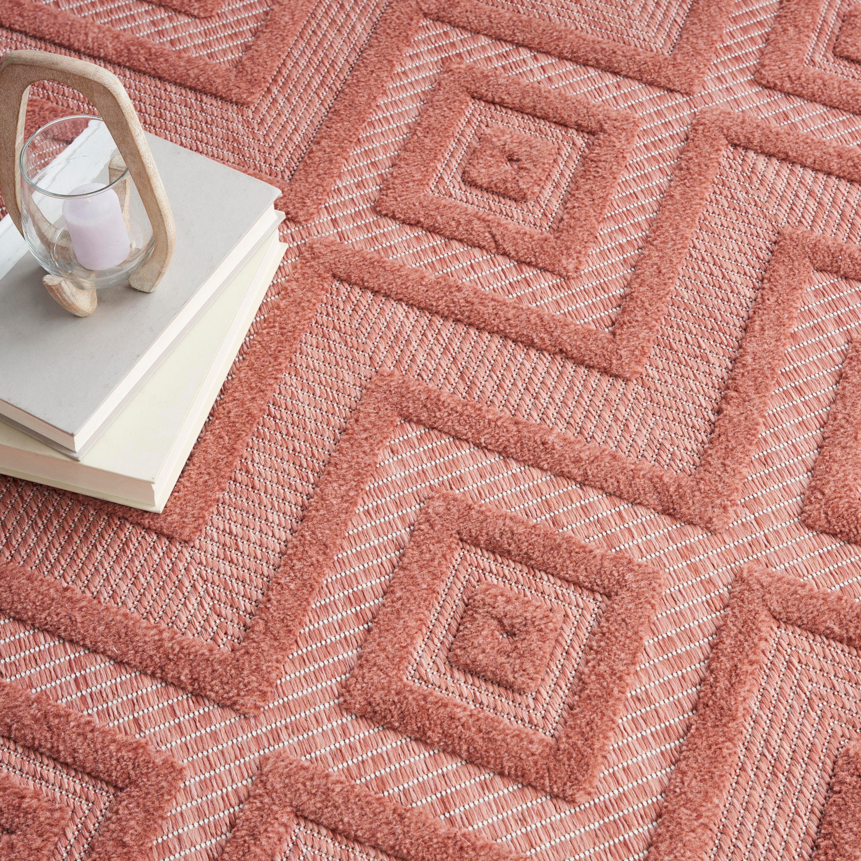 Nourison Home Versa 7' x 10' Area Rug, Coral Orange, large