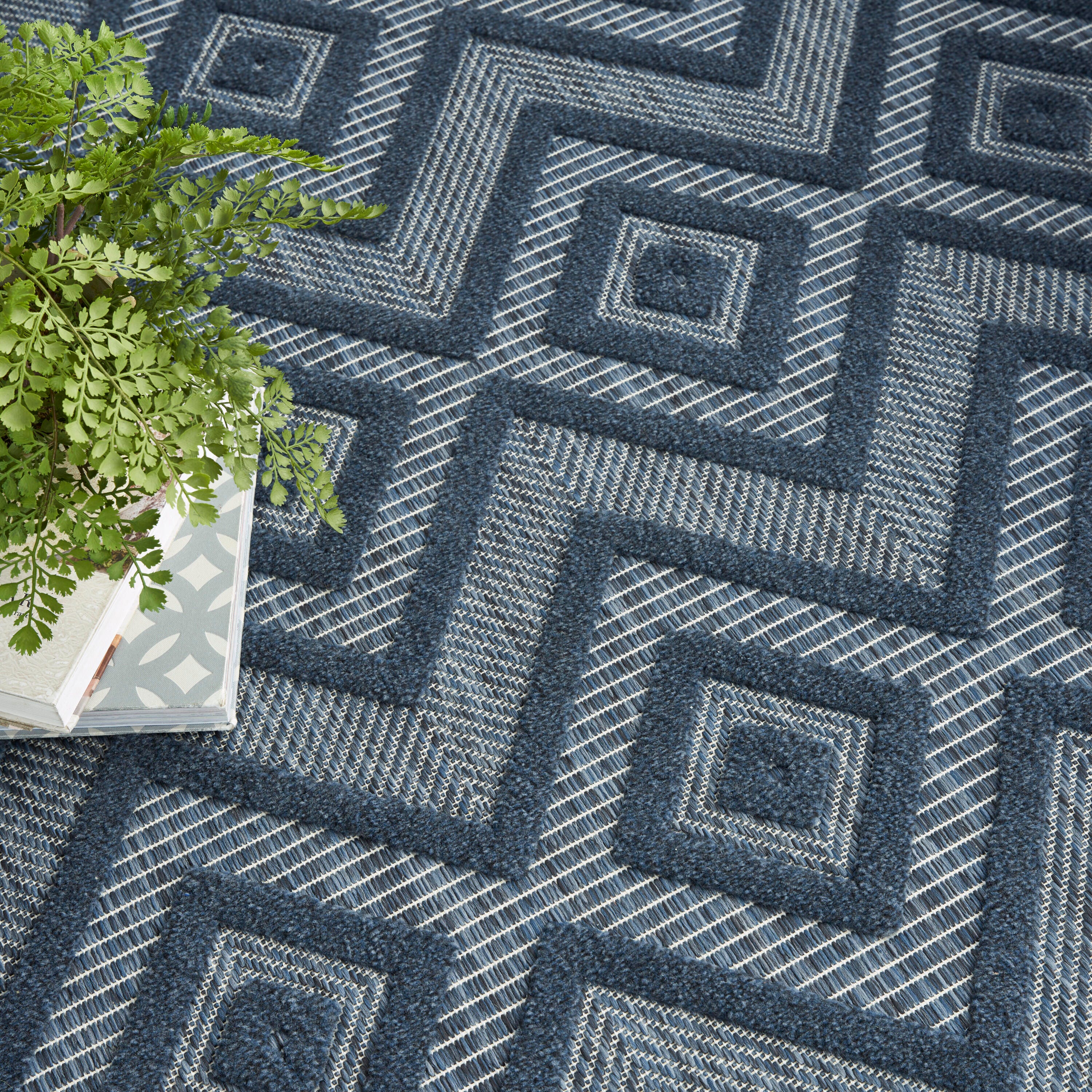 Nourison Home Versa 7' x 10' Area Rug, Navy Blue, large