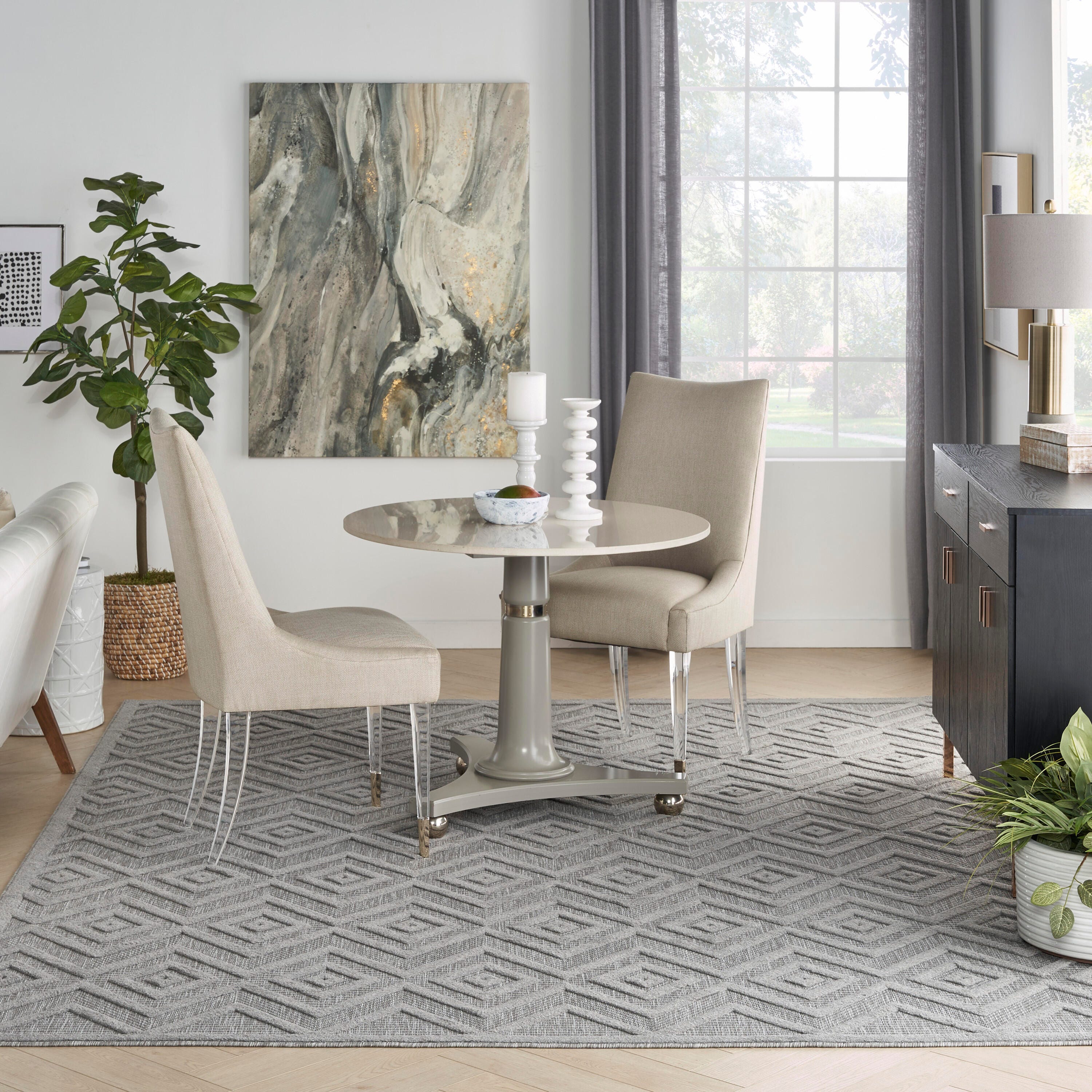 Nourison Home Versa 7' x 10' Area Rug, Silver/Gray, large