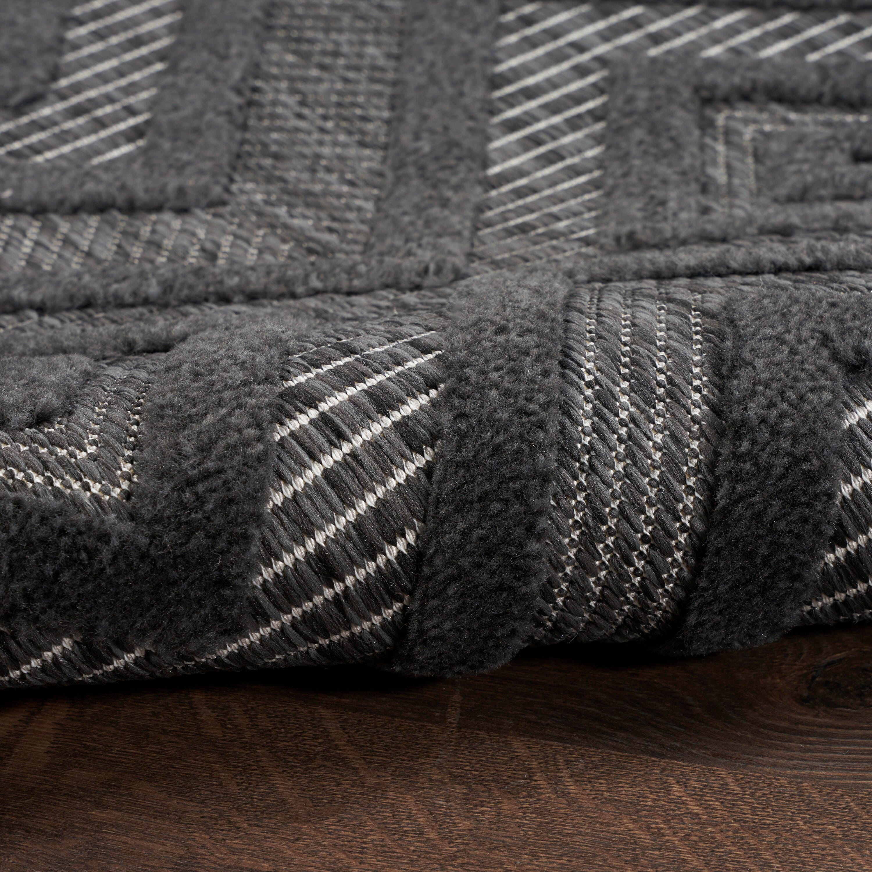 Nourison Home Versa 8' x 10' Area Rug, Charcoal Black, large