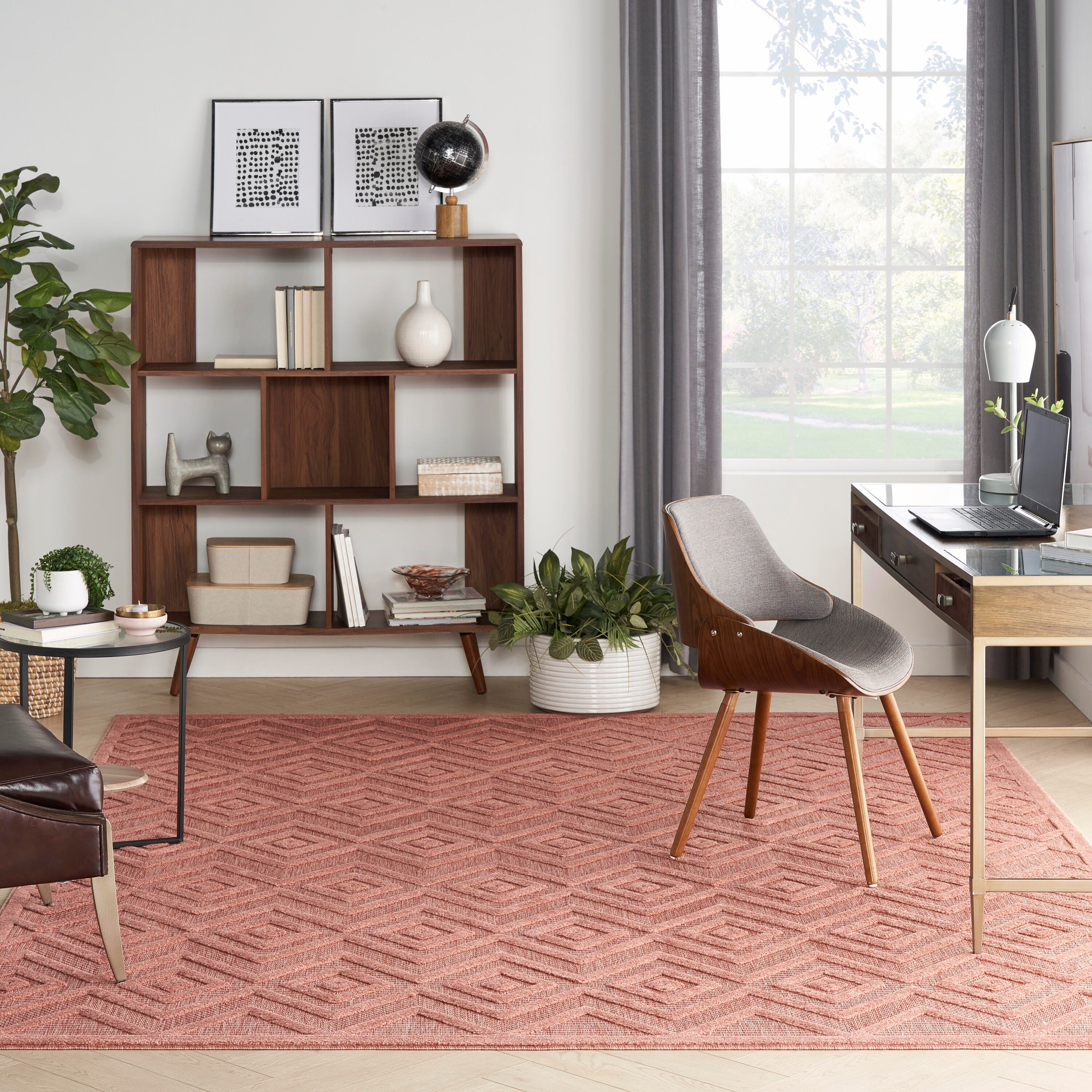 Nourison Home Versa 8' x 10' Area Rug, Coral Orange, large